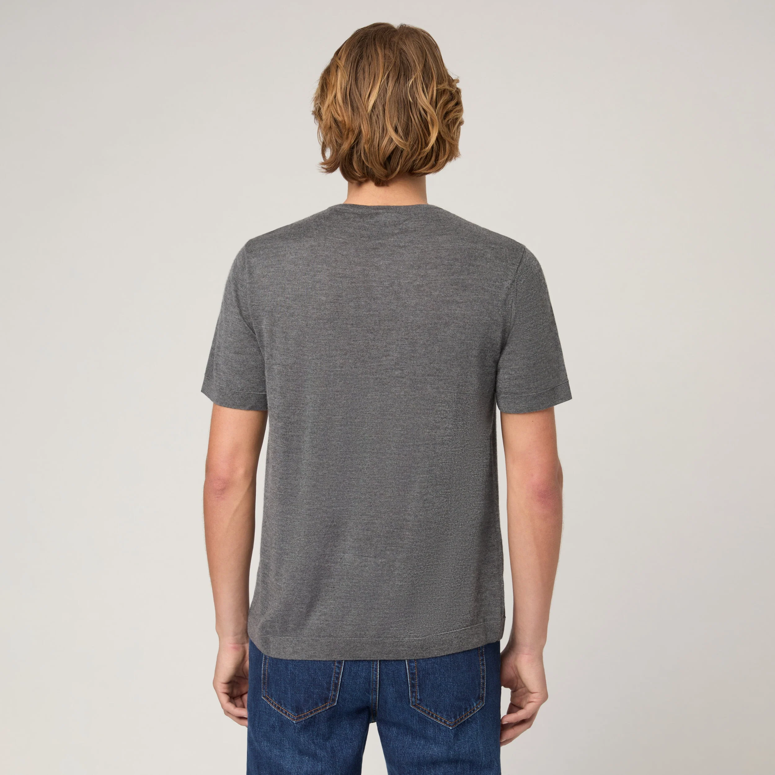 Men's Lightweight Cashmere T-Shirt - Image 5