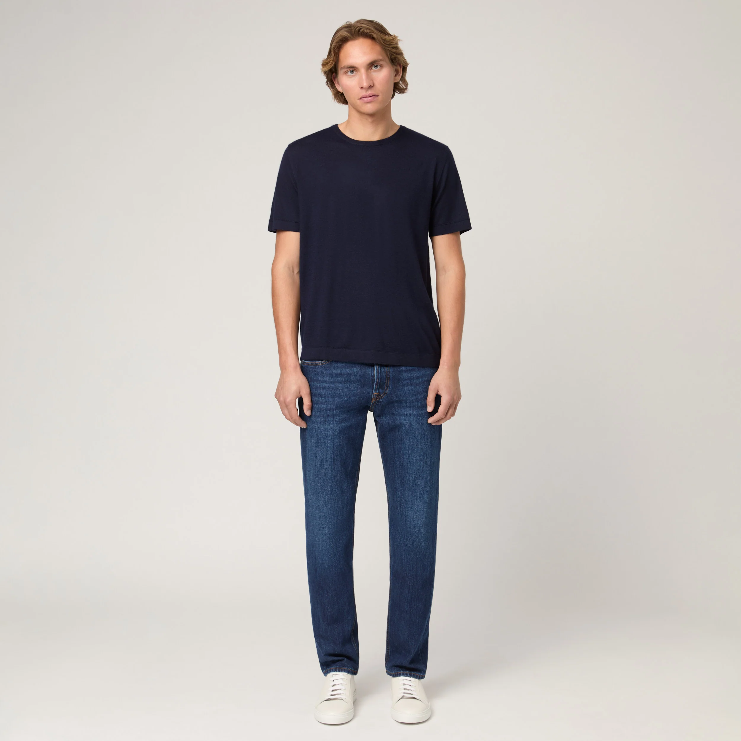 Men's Lightweight Cashmere T-Shirt - Image 8