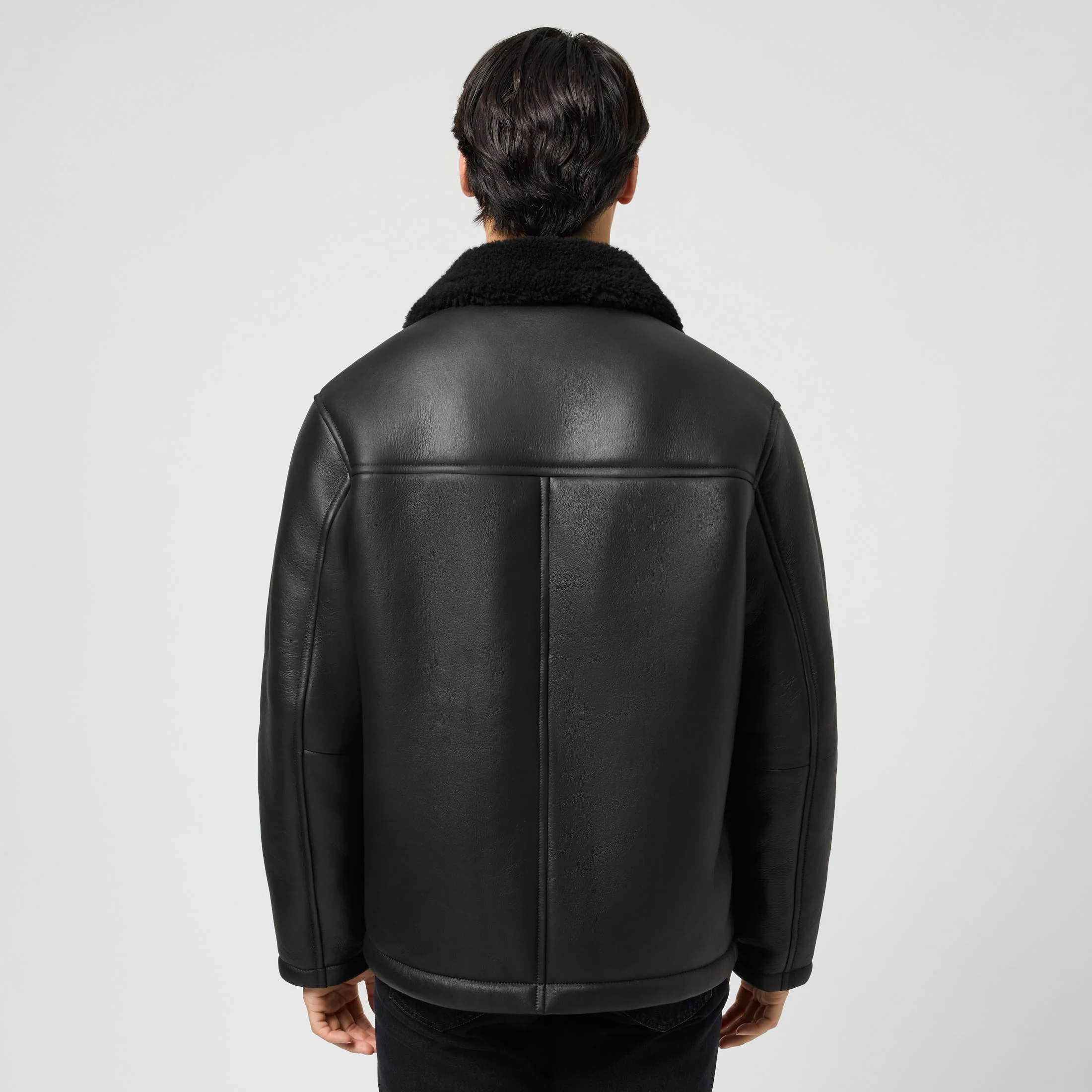 Men's Shearling Jacket - Image 4