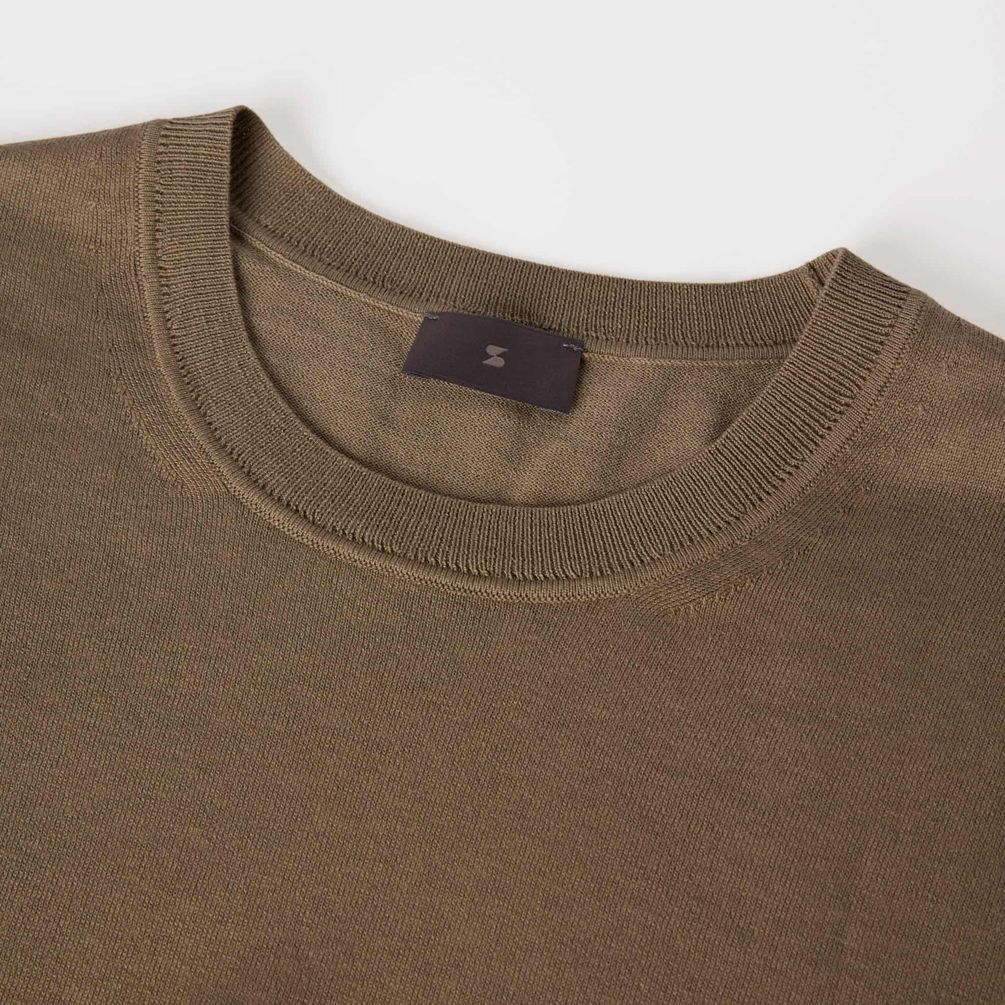 Men's Silk-Cotton Crewneck Sweater - Image 5