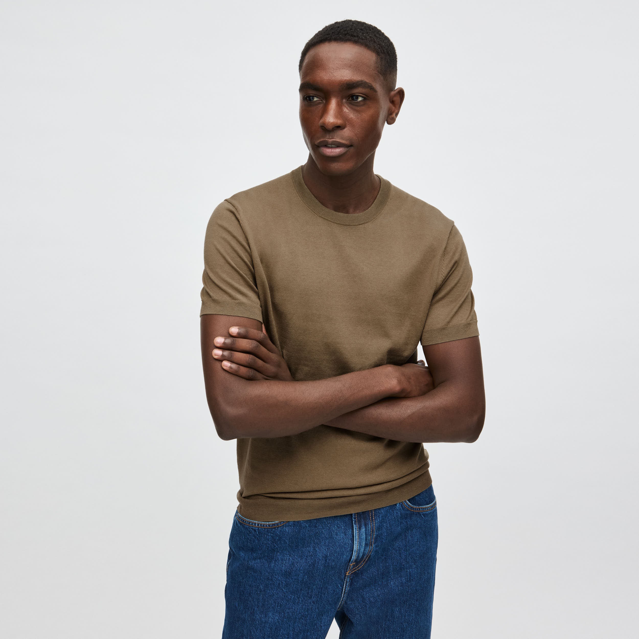 Men's Silk-Cotton T-shirt - Image 3