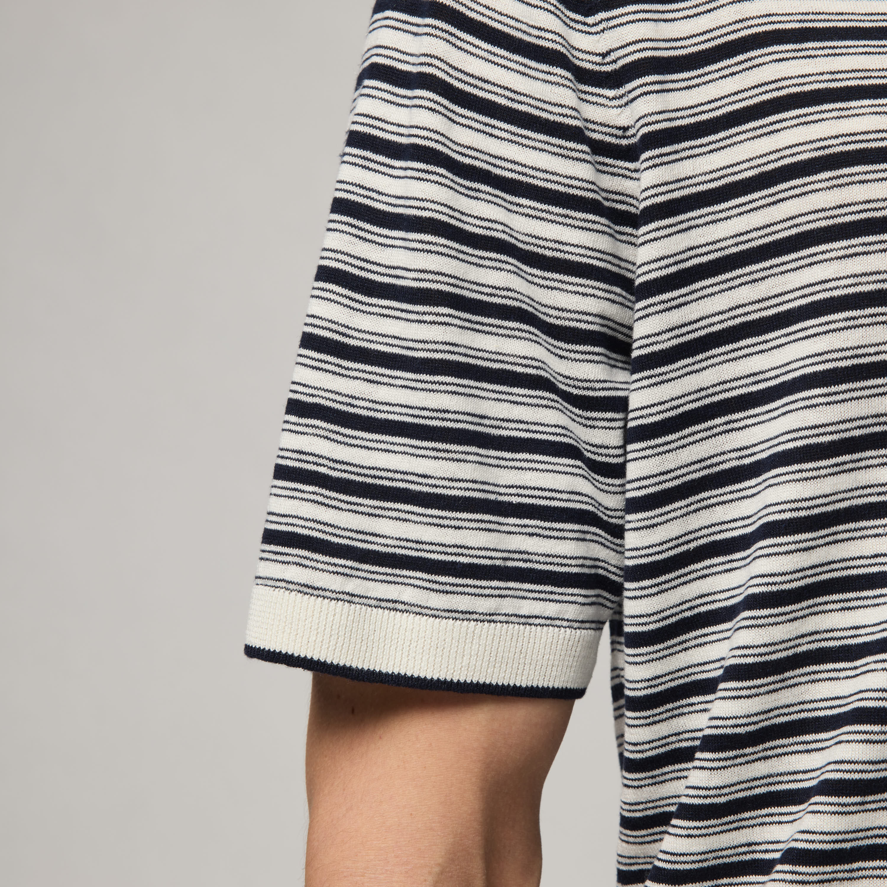 Men's Silk-Linen Striped Polo - Image 11