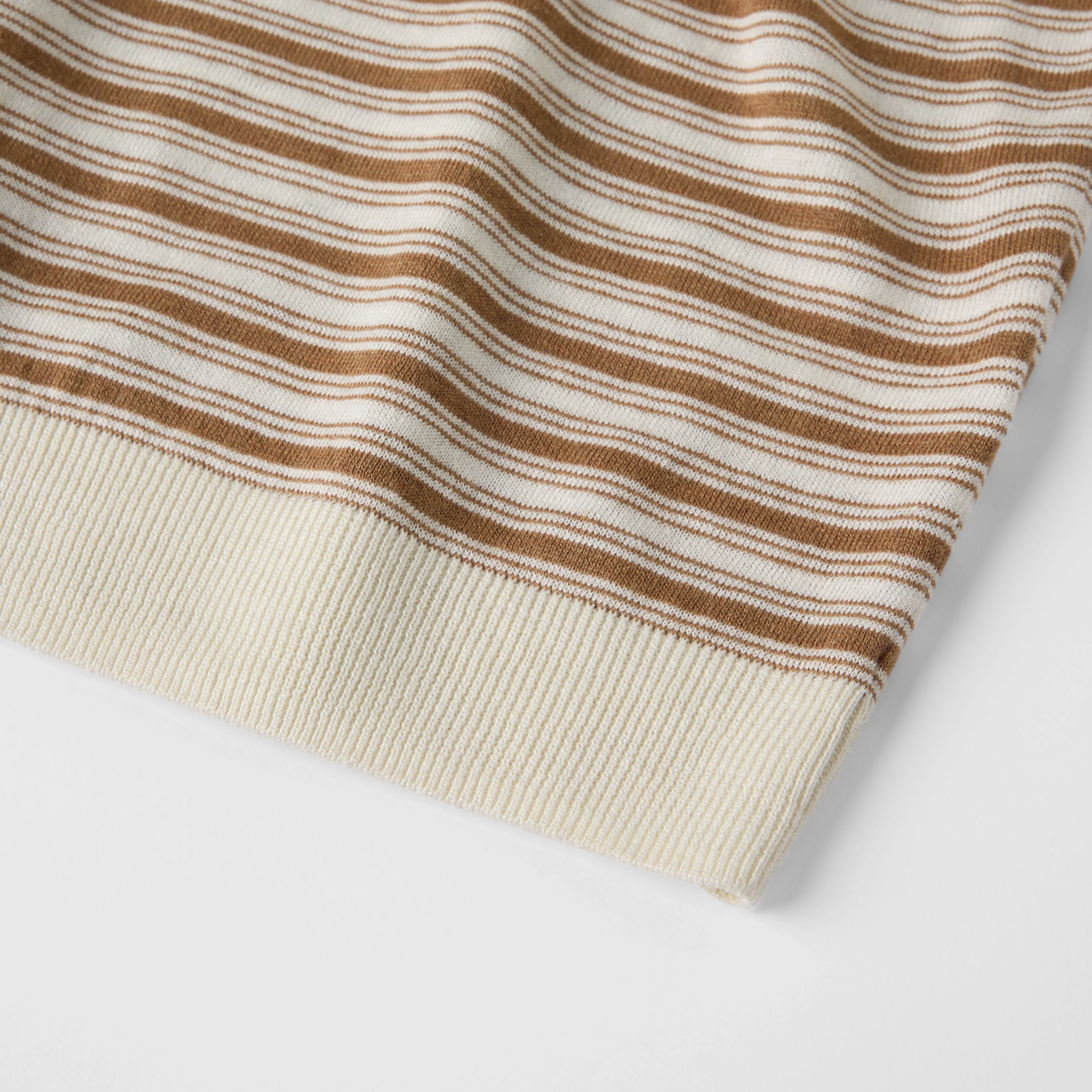 Men's Silk-Linen Striped Polo - Image 6