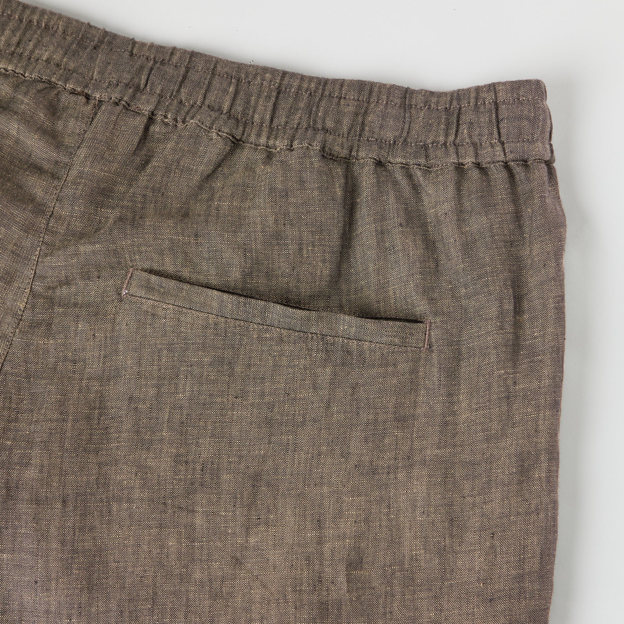 Men's Straight Leg Linen Drawstring Shorts - Image 8