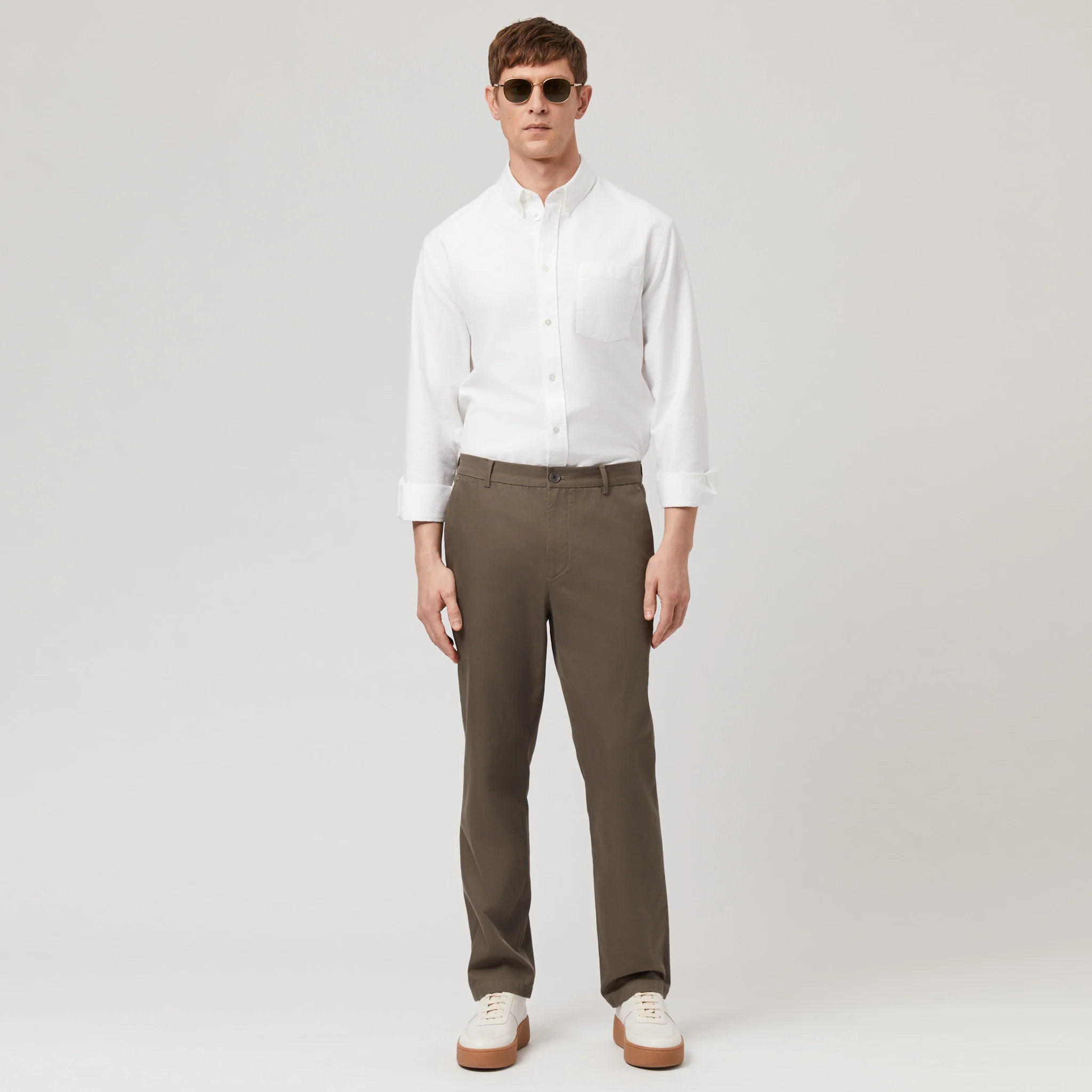 Men's Tapered Cotton Twill Chinos - Image 16