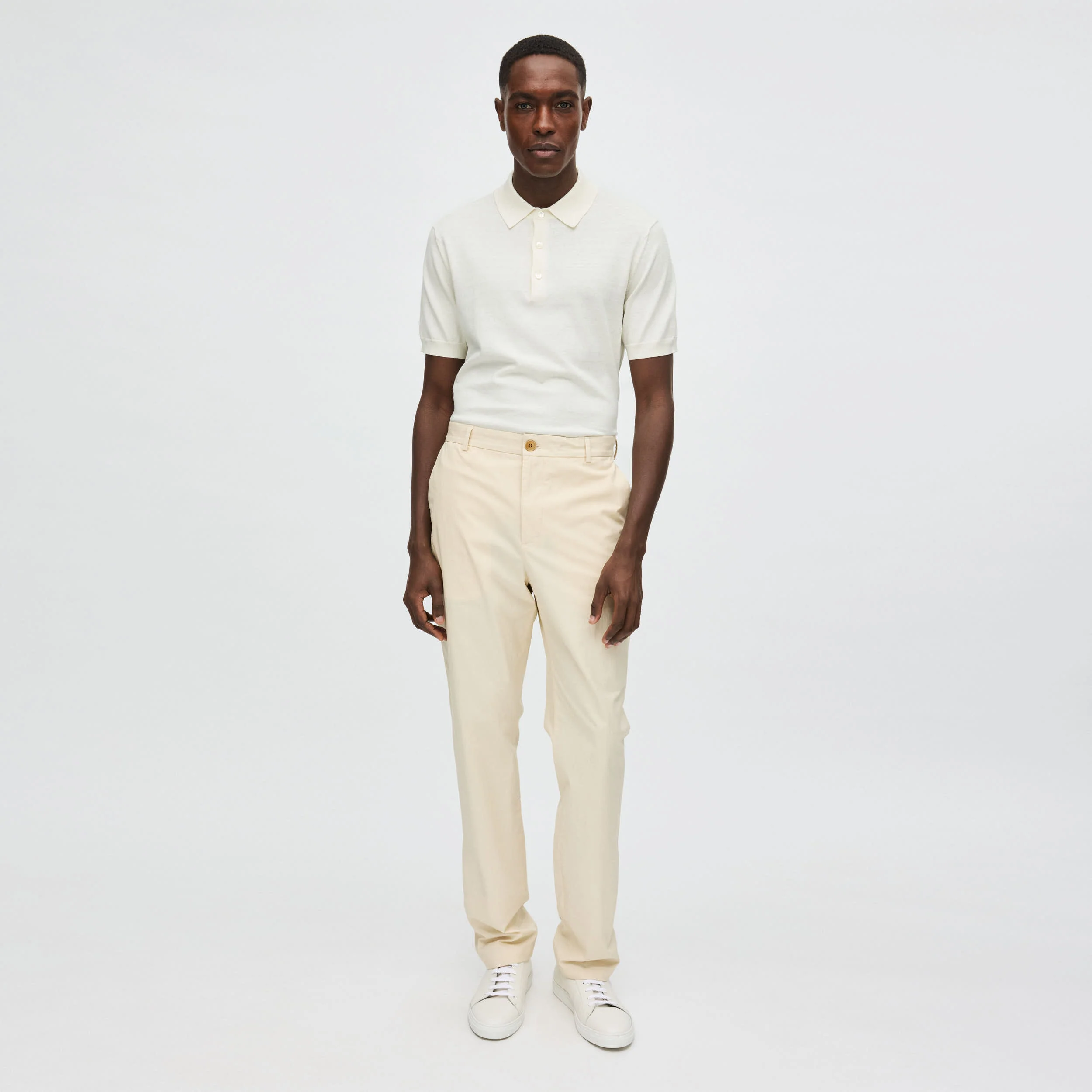 Men's Tapered Lightweight Cotton Chinos - Image 7