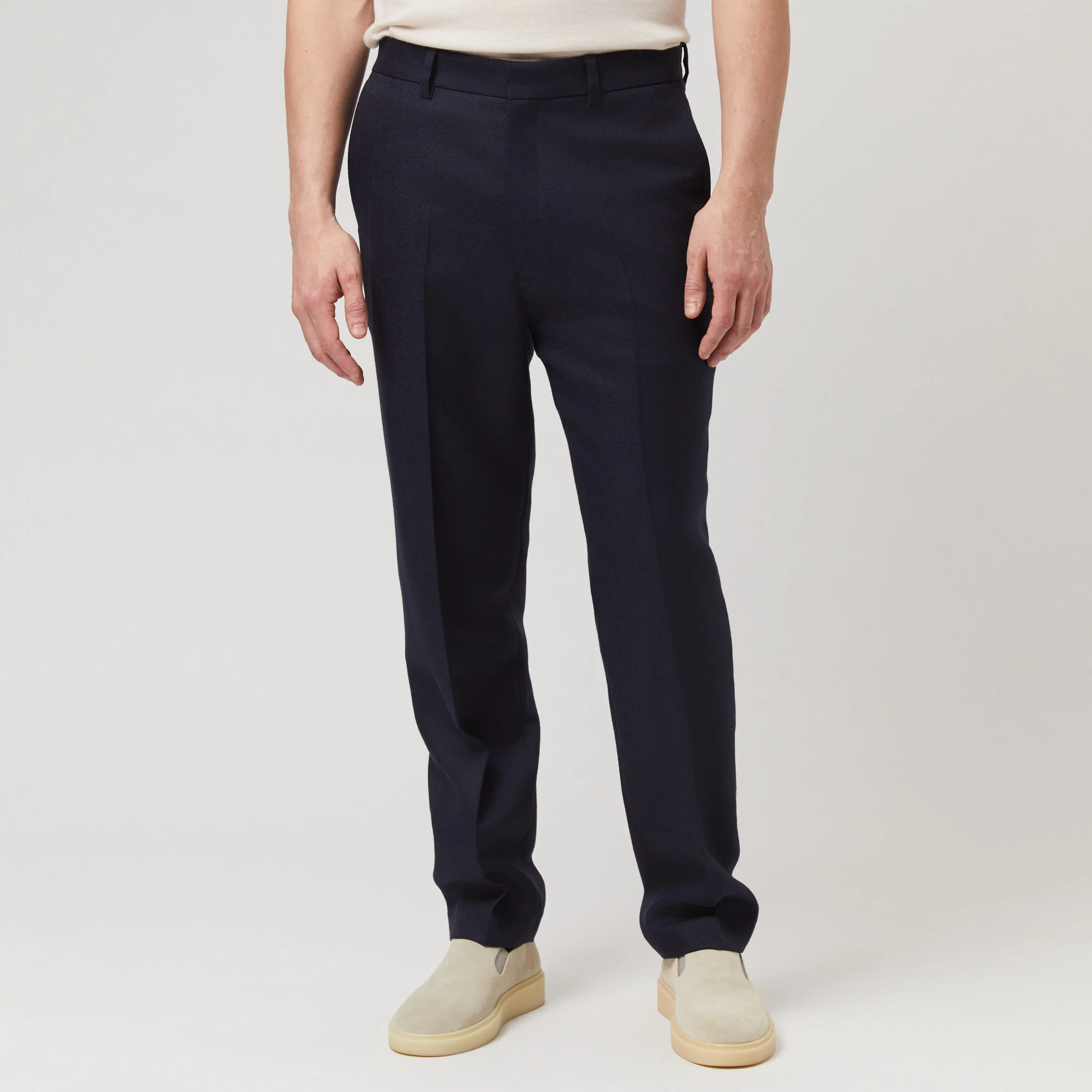 Men's Tapered Wool Trousers - Image 3