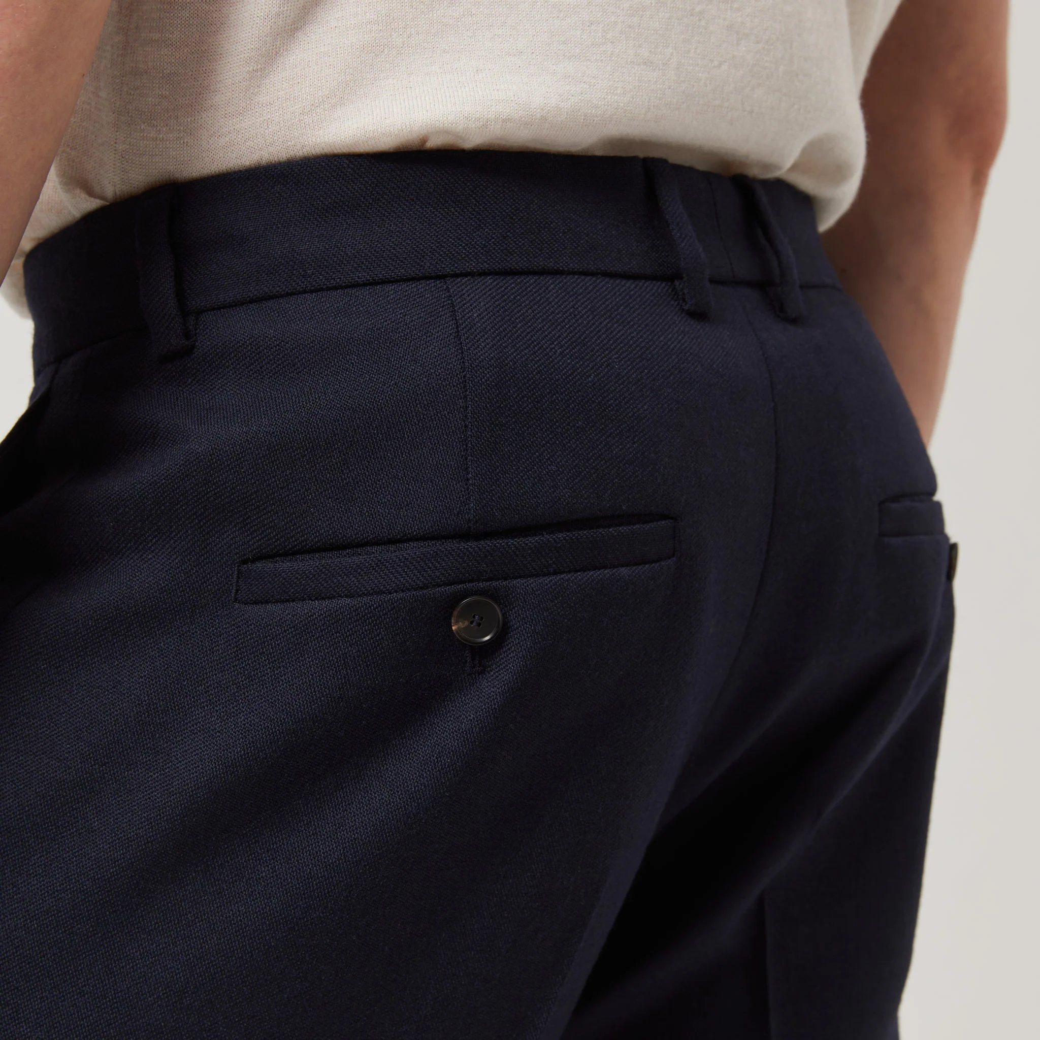 Men's Tapered Wool Trousers - Image 6