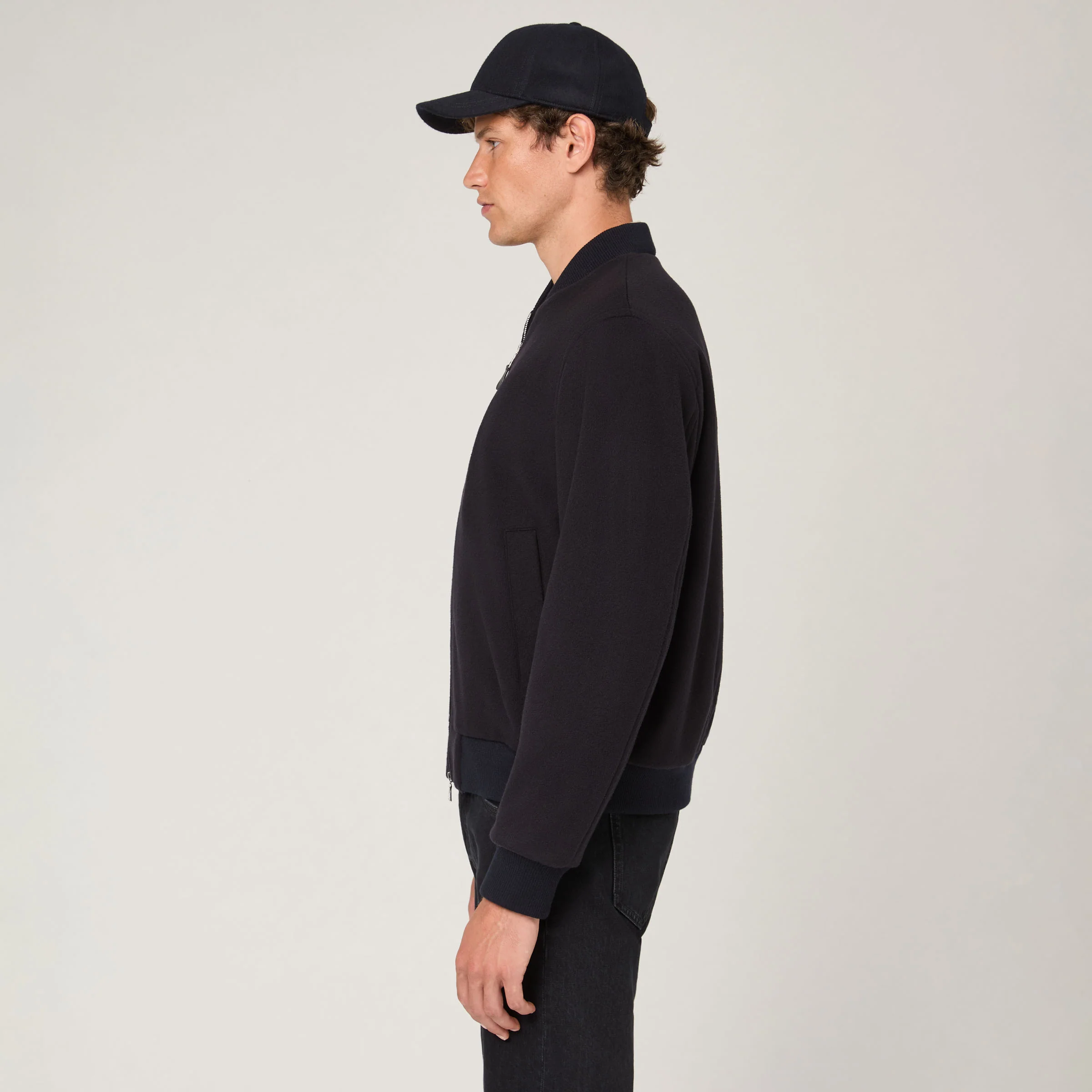 Men's Wool Bomber Jacket - Image 4