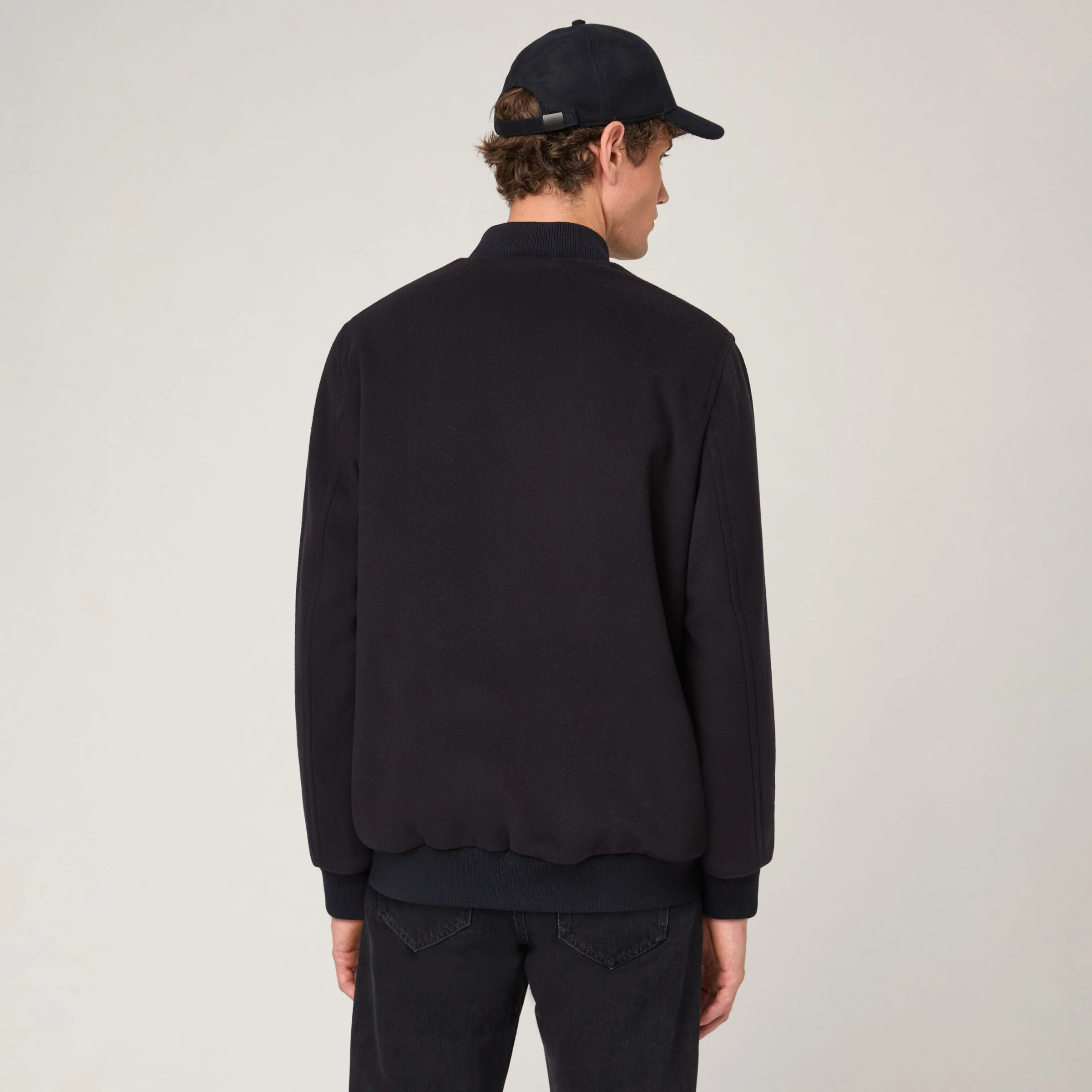 Men's Wool Bomber Jacket - Image 5