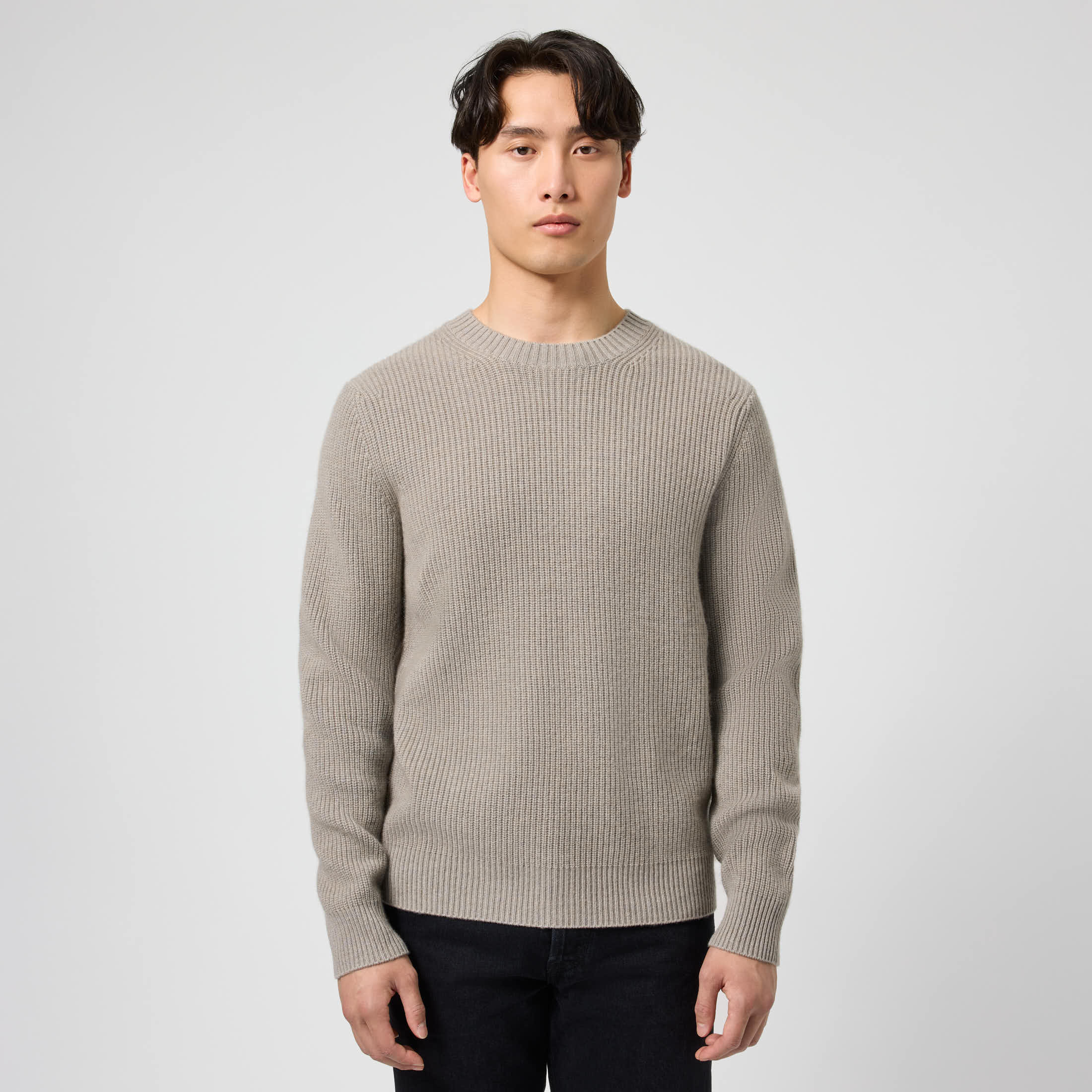 Men's Wool-Cashmere Rib Sweater - Image 9