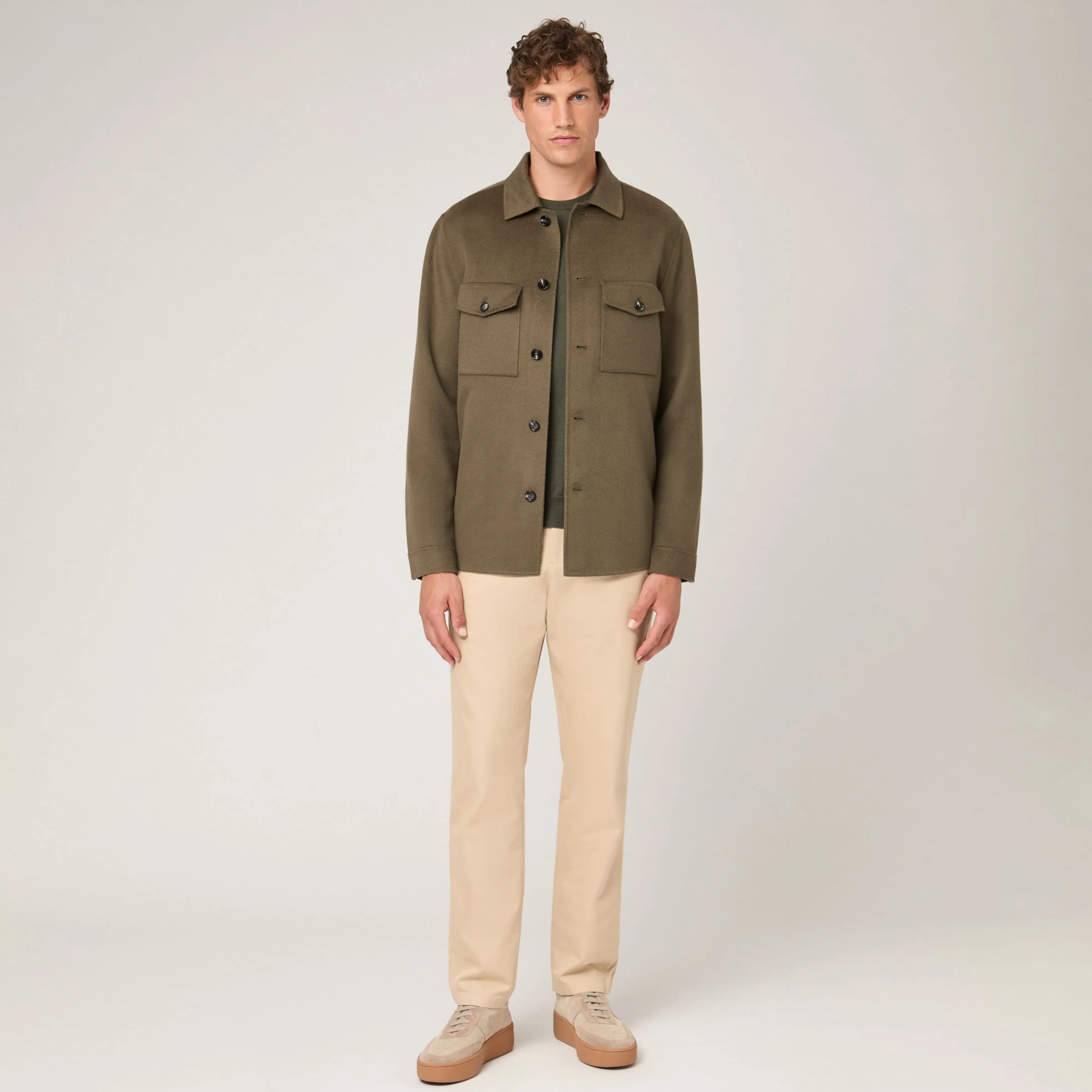 Men's Wool Doublé Overshirt - Image 10
