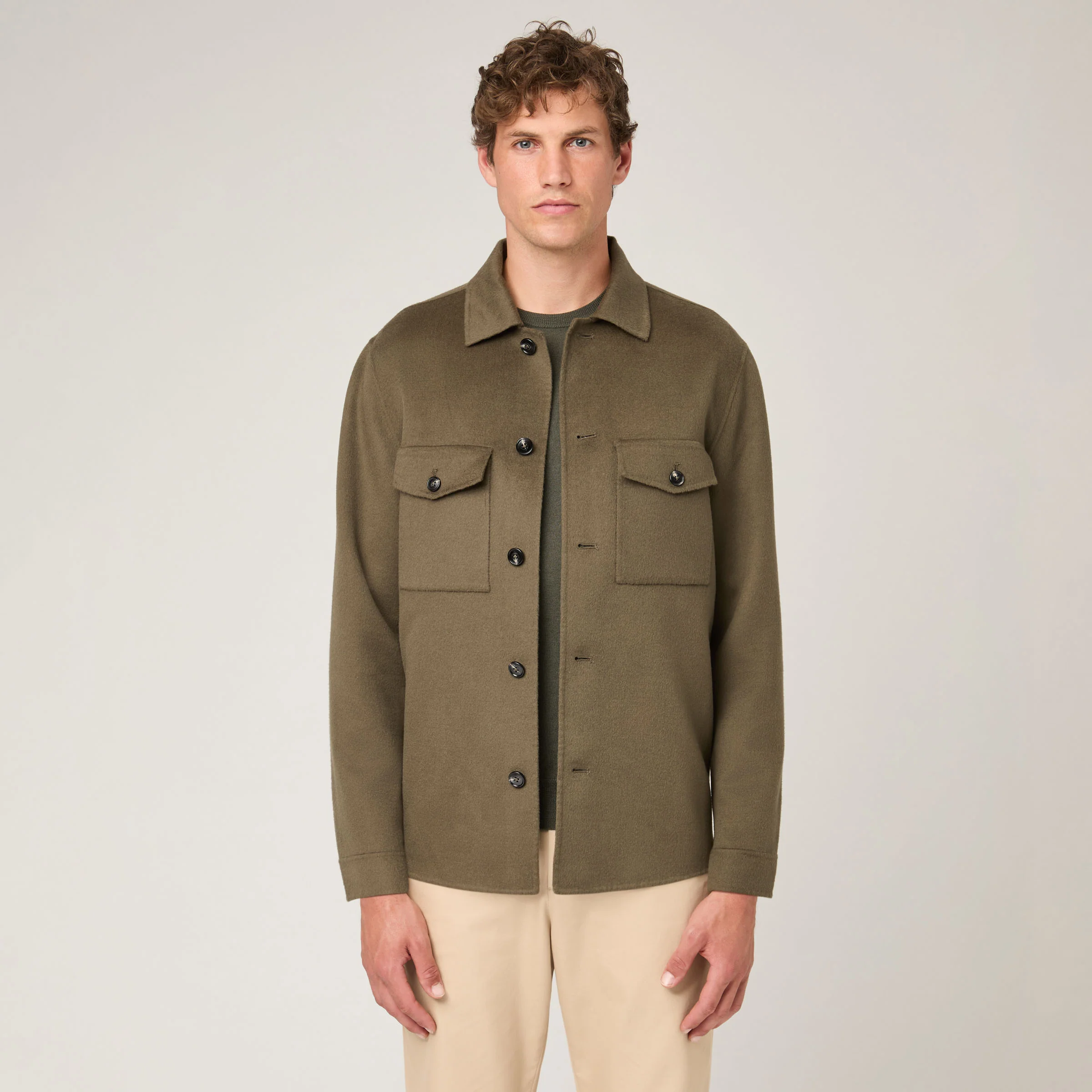 Men's Wool Doublé Overshirt - Image 11