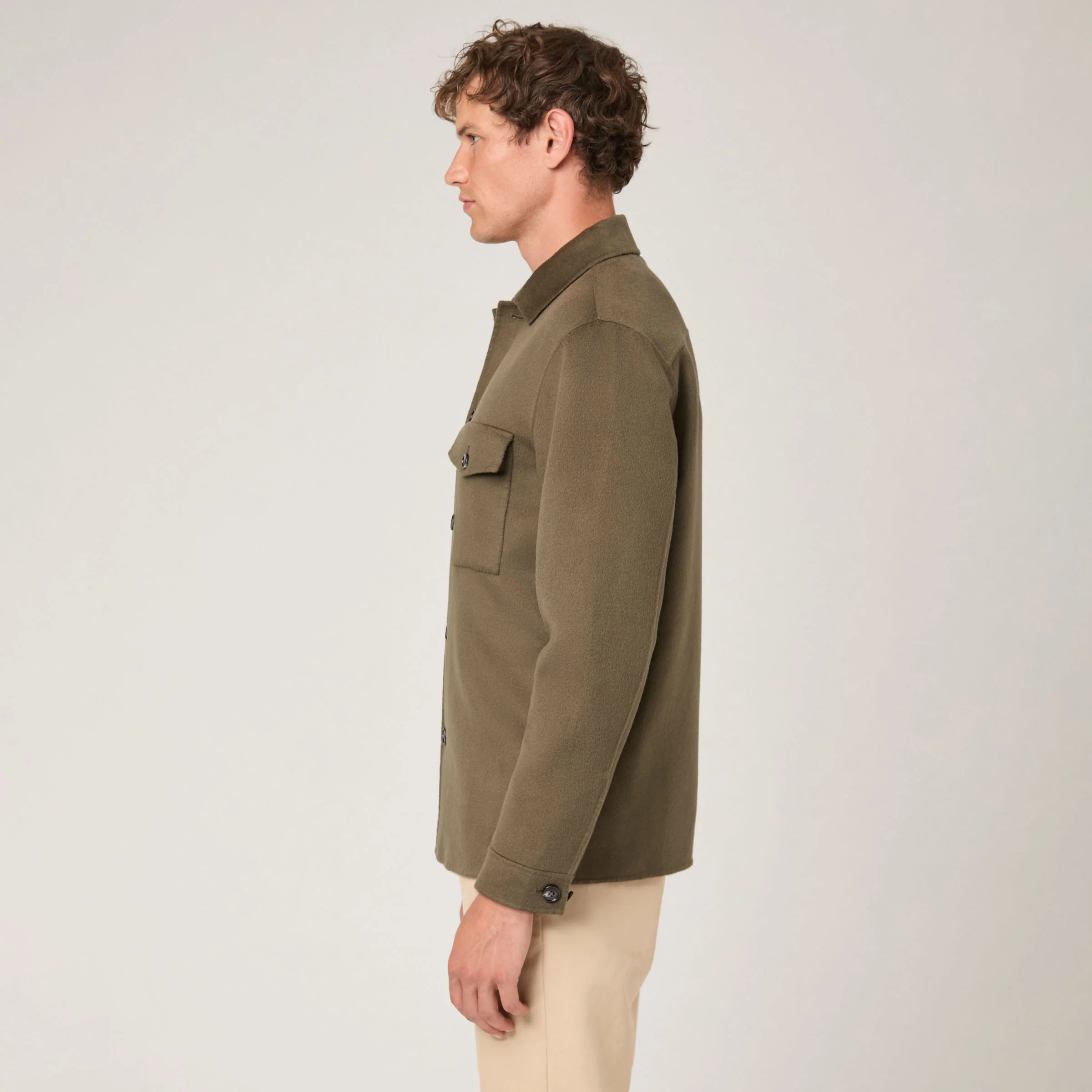 Men's Wool Doublé Overshirt - Image 12