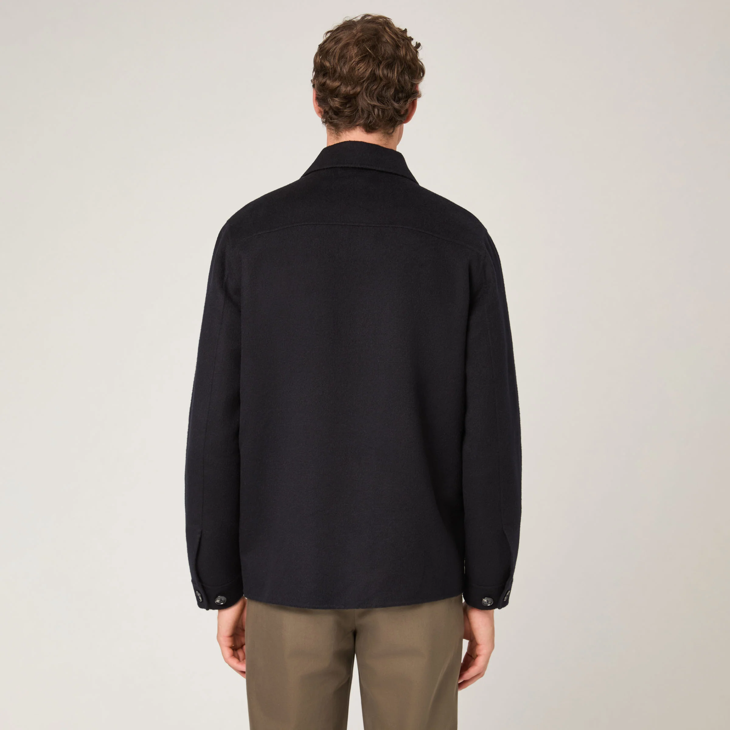 Men's Wool Doublé Overshirt - Image 5