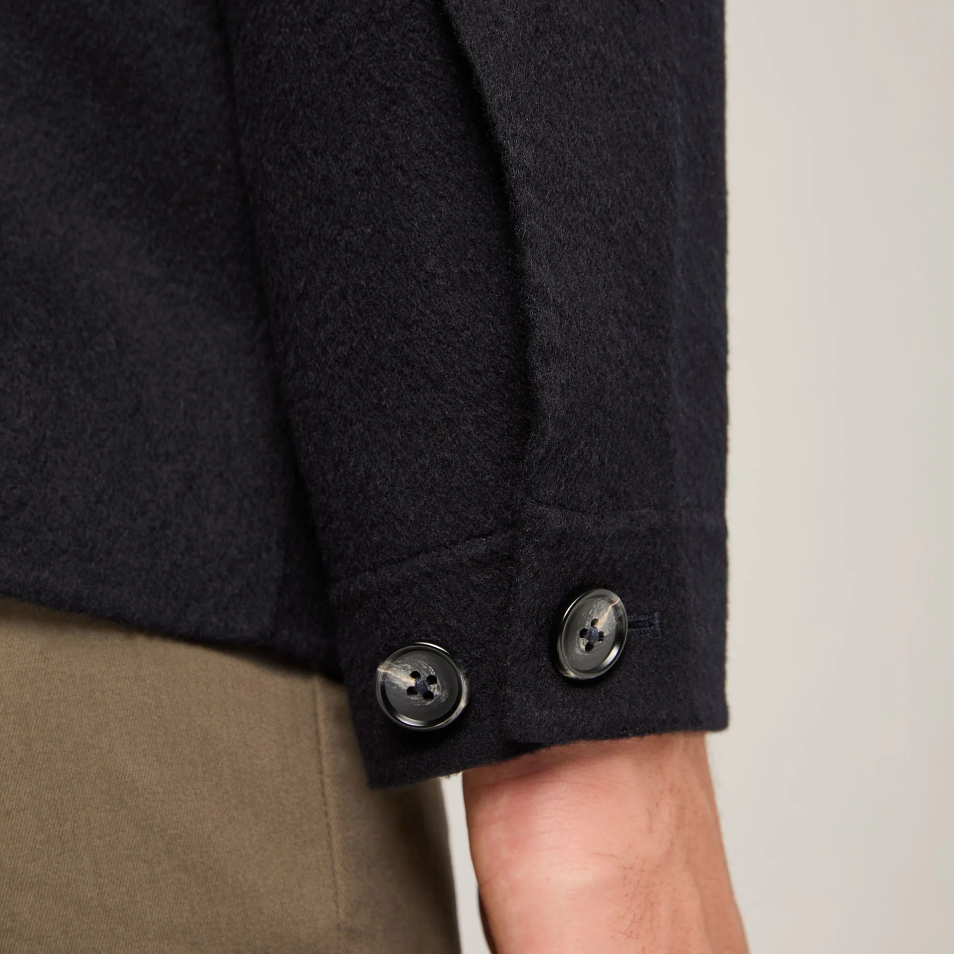 Men's Wool Doublé Overshirt - Image 6