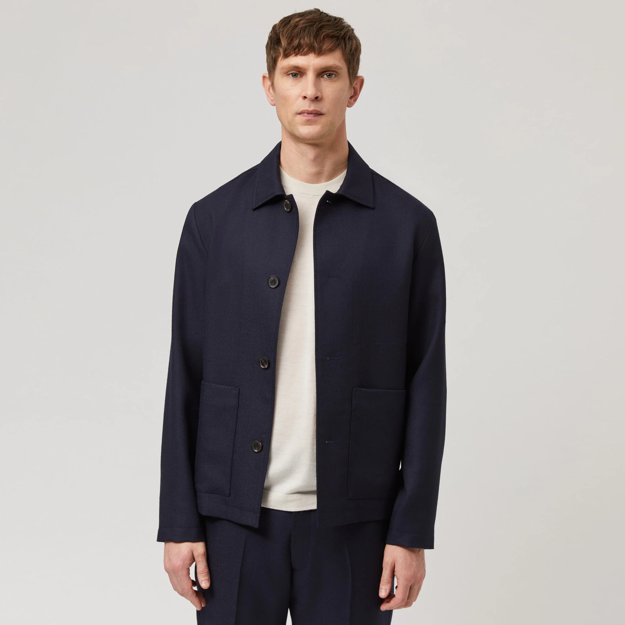 Men's Wool Shirt Jacket - Image 3