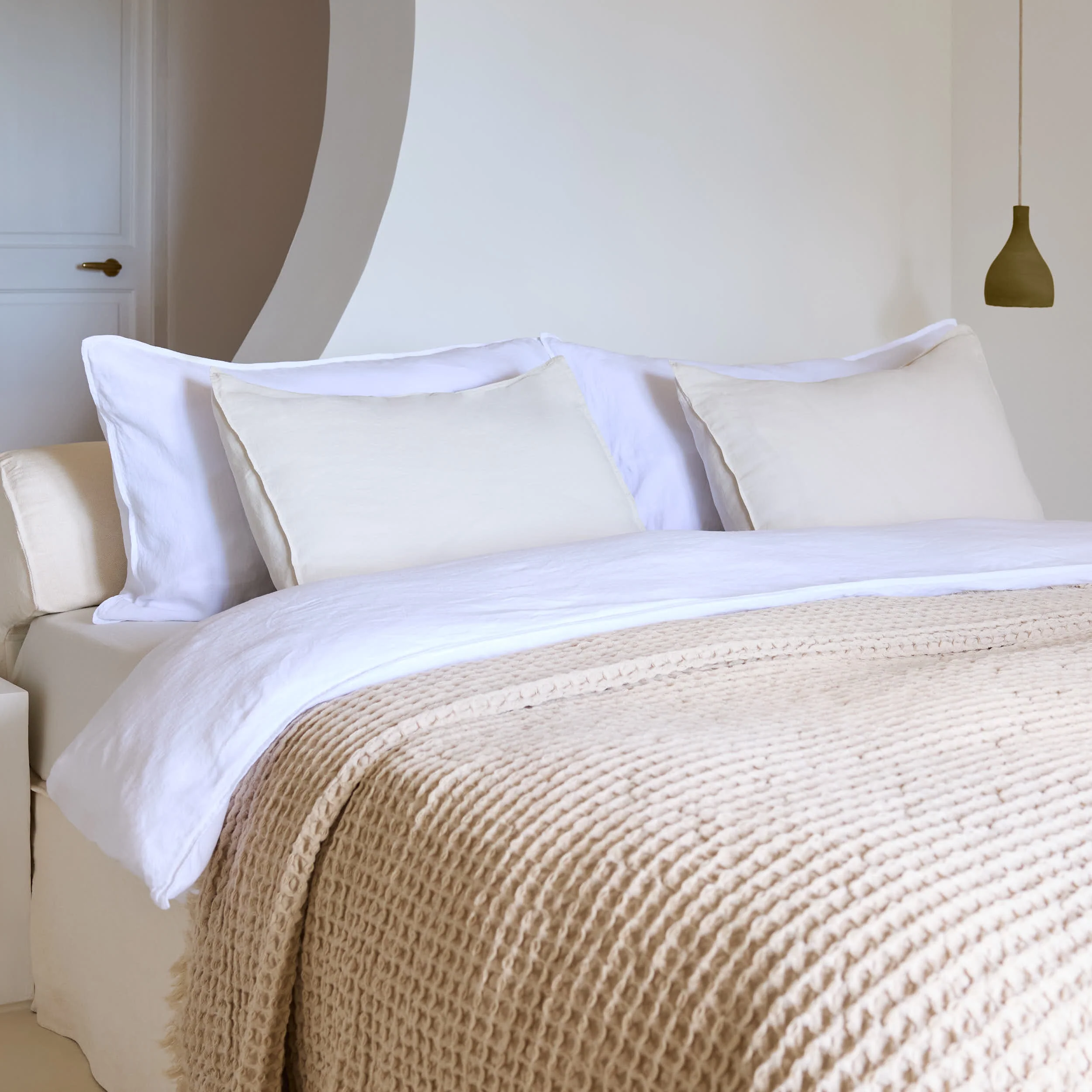 Oversized Waffle Knit Bedspread - Image 5