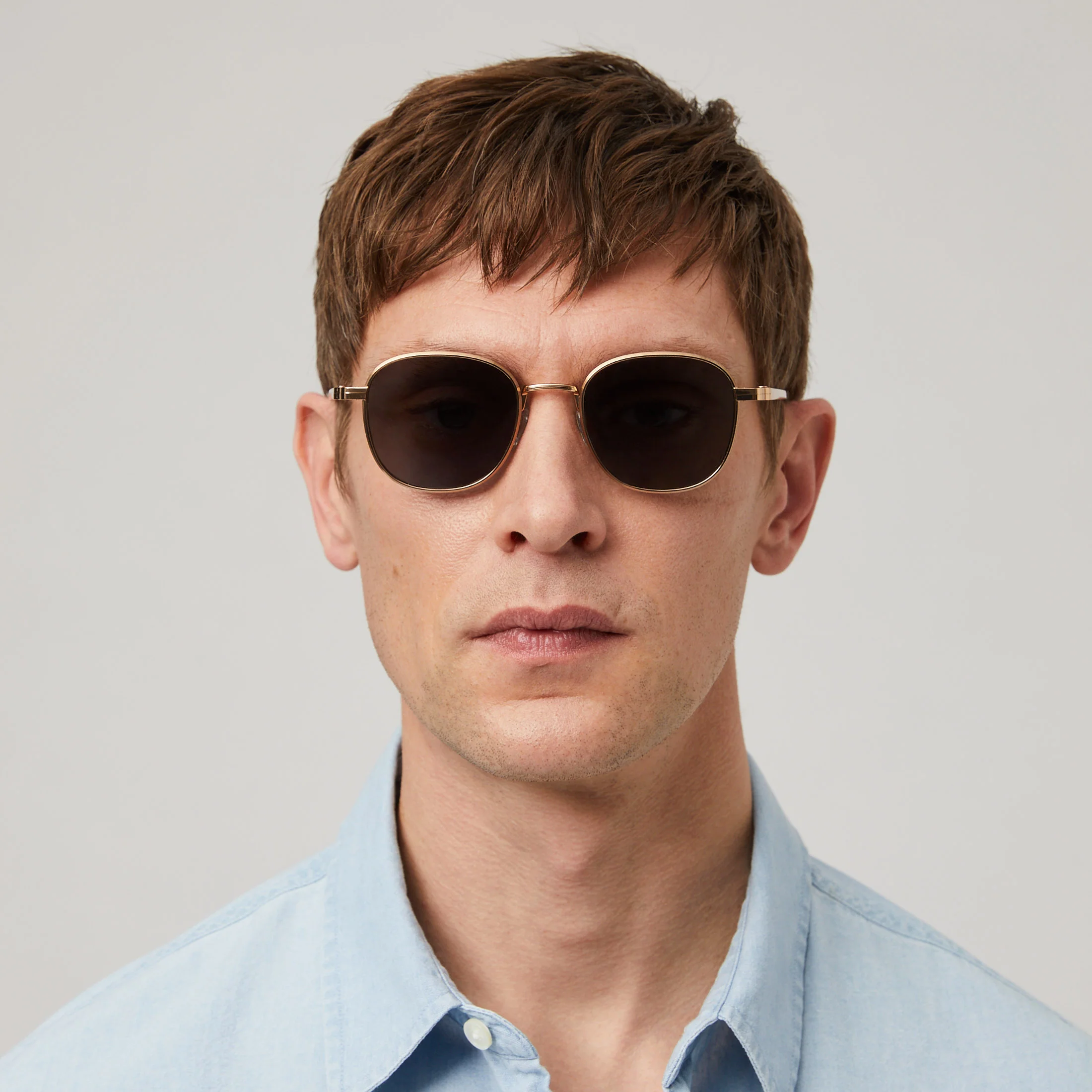 Palmarola Square Titanium Sunglasses - Image 10