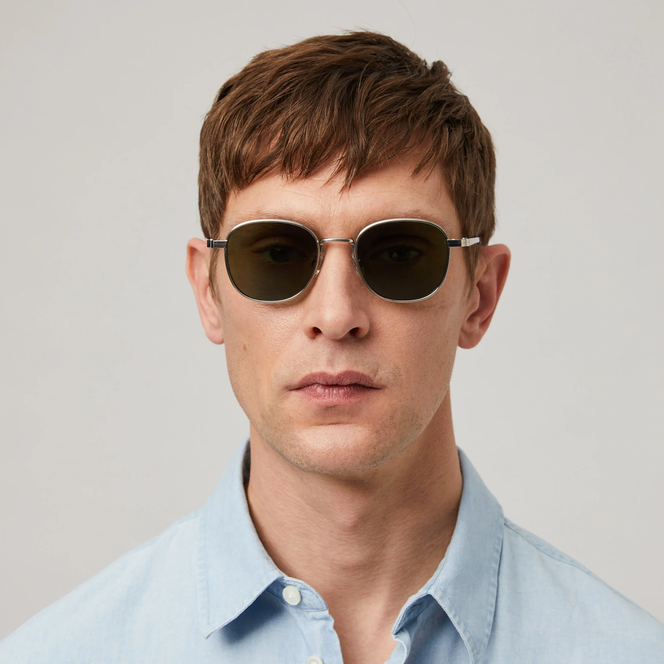 Palmarola Square Titanium Sunglasses - Image 18