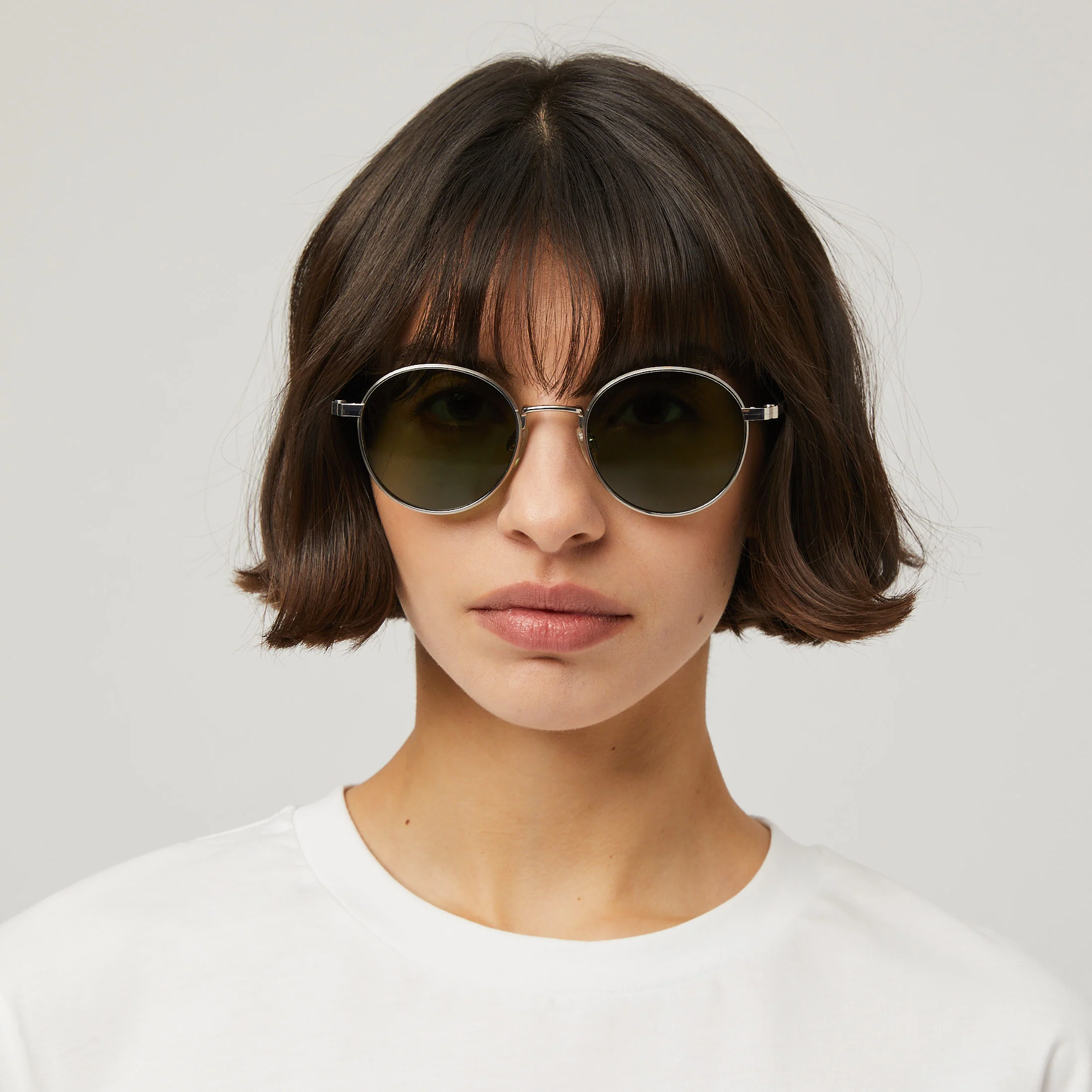 Pecorini Round Titanium Sunglasses - Image 10