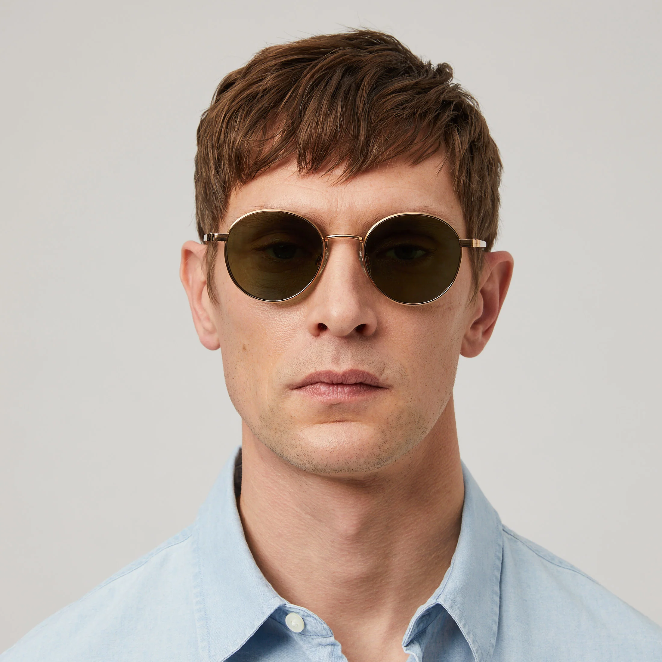 Pecorini Round Titanium Sunglasses - Image 18