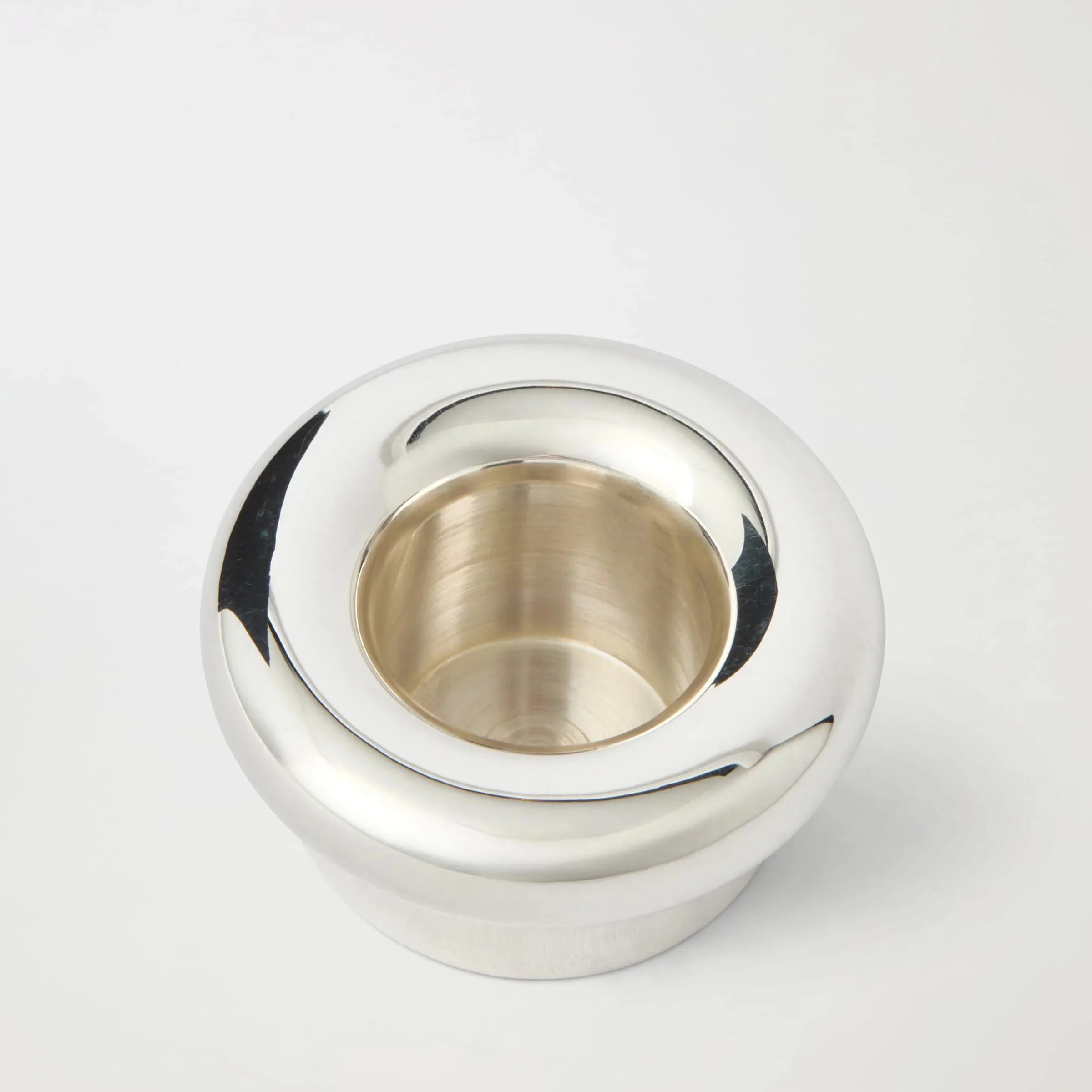 Silver Plated Candle Holder - Image 3