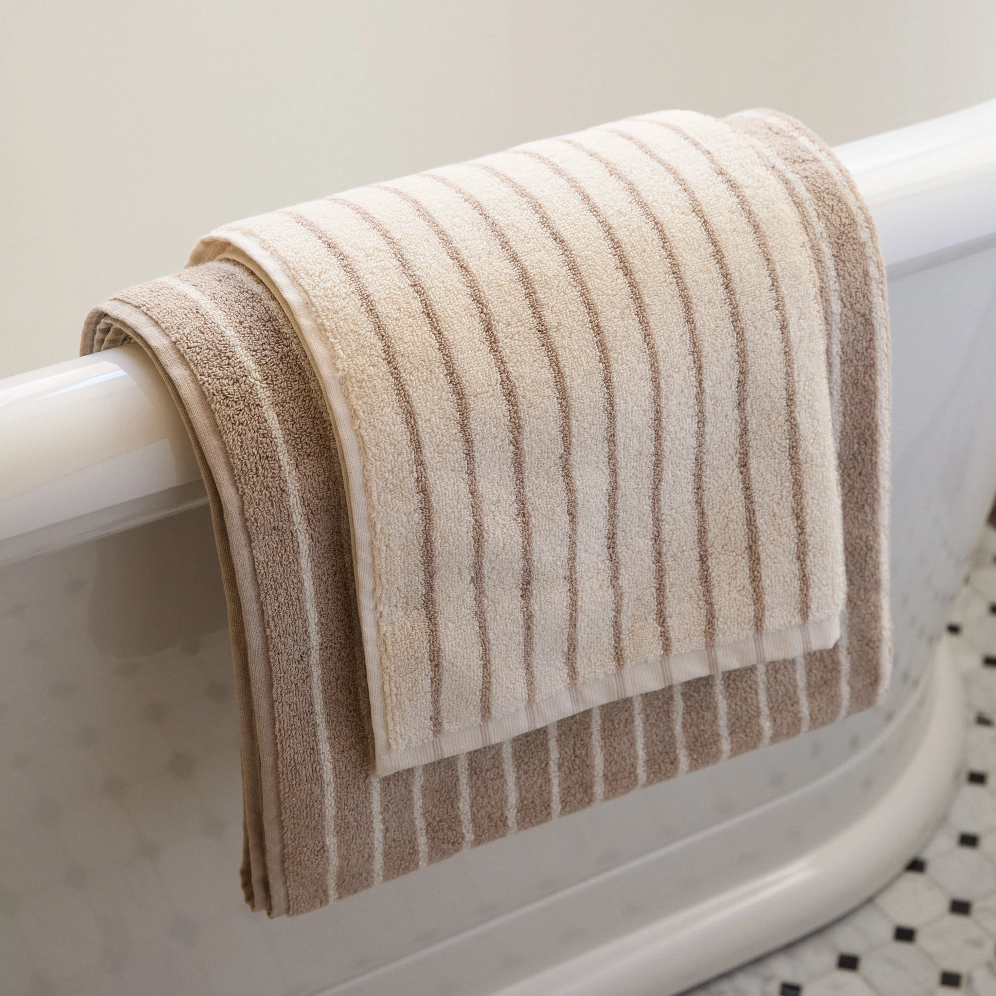 Striped Organic Cotton Towels - Image 5