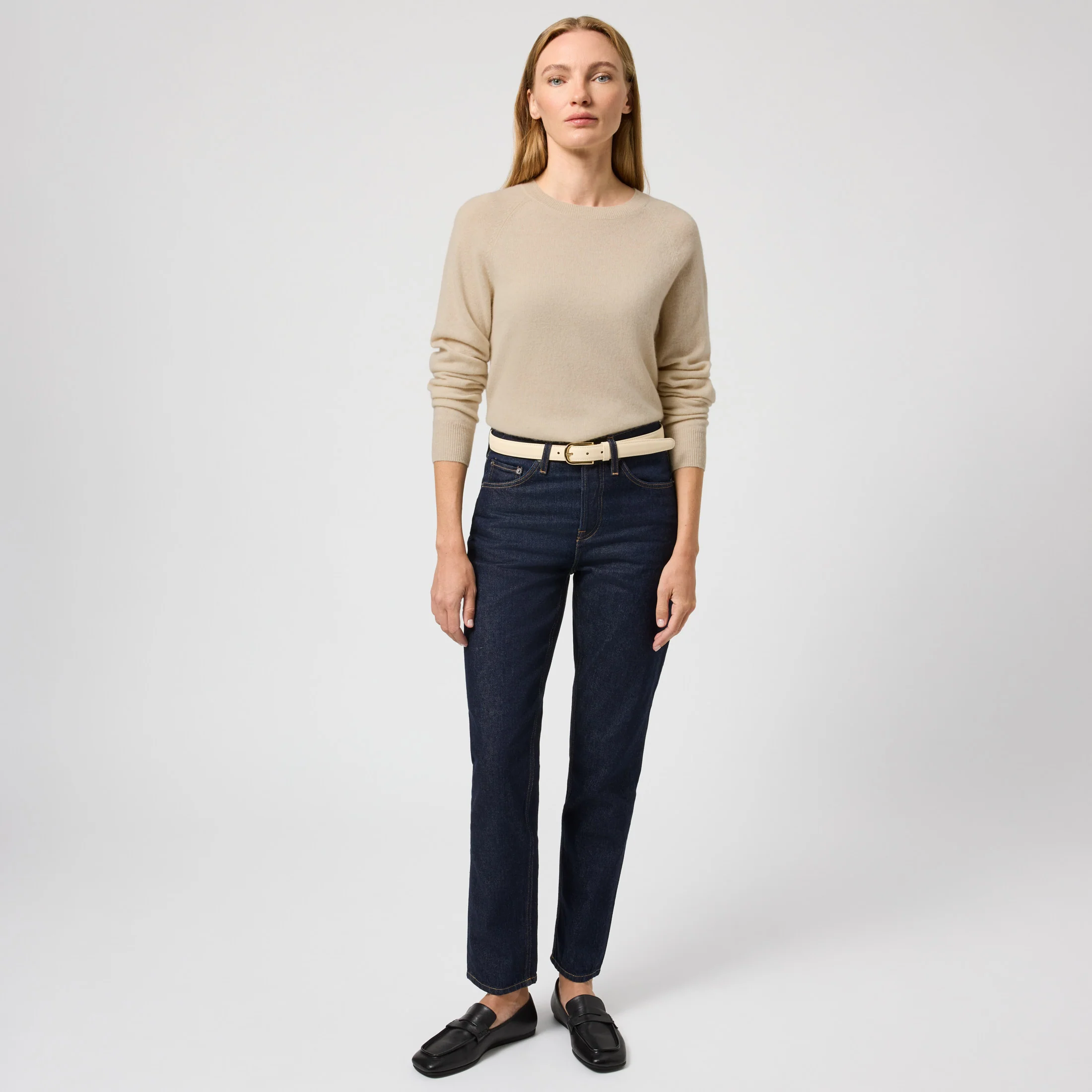 Women's Cashmere Crewneck Sweater - Image 2