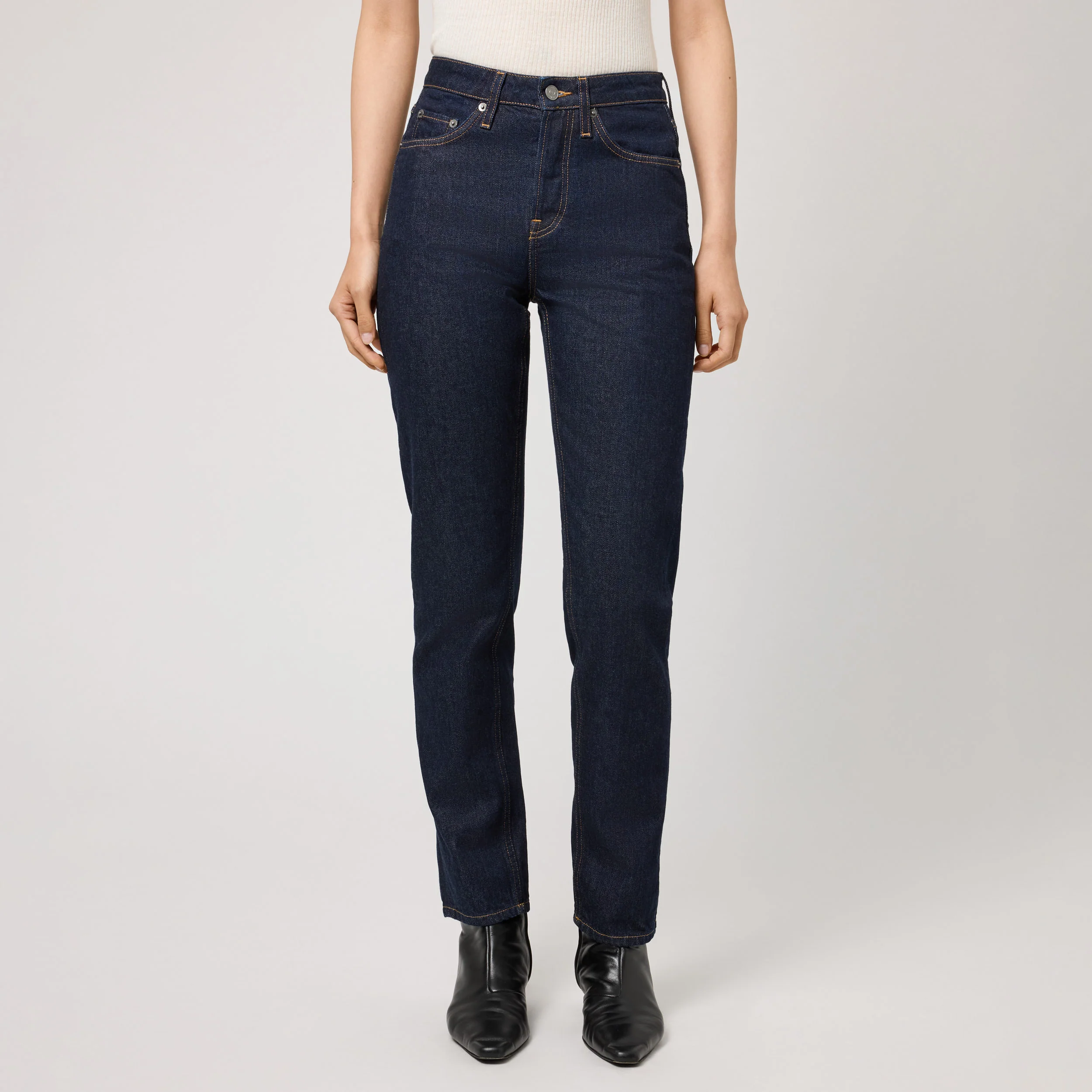 Women's High-Waisted Straight-Leg Denim - Image 3