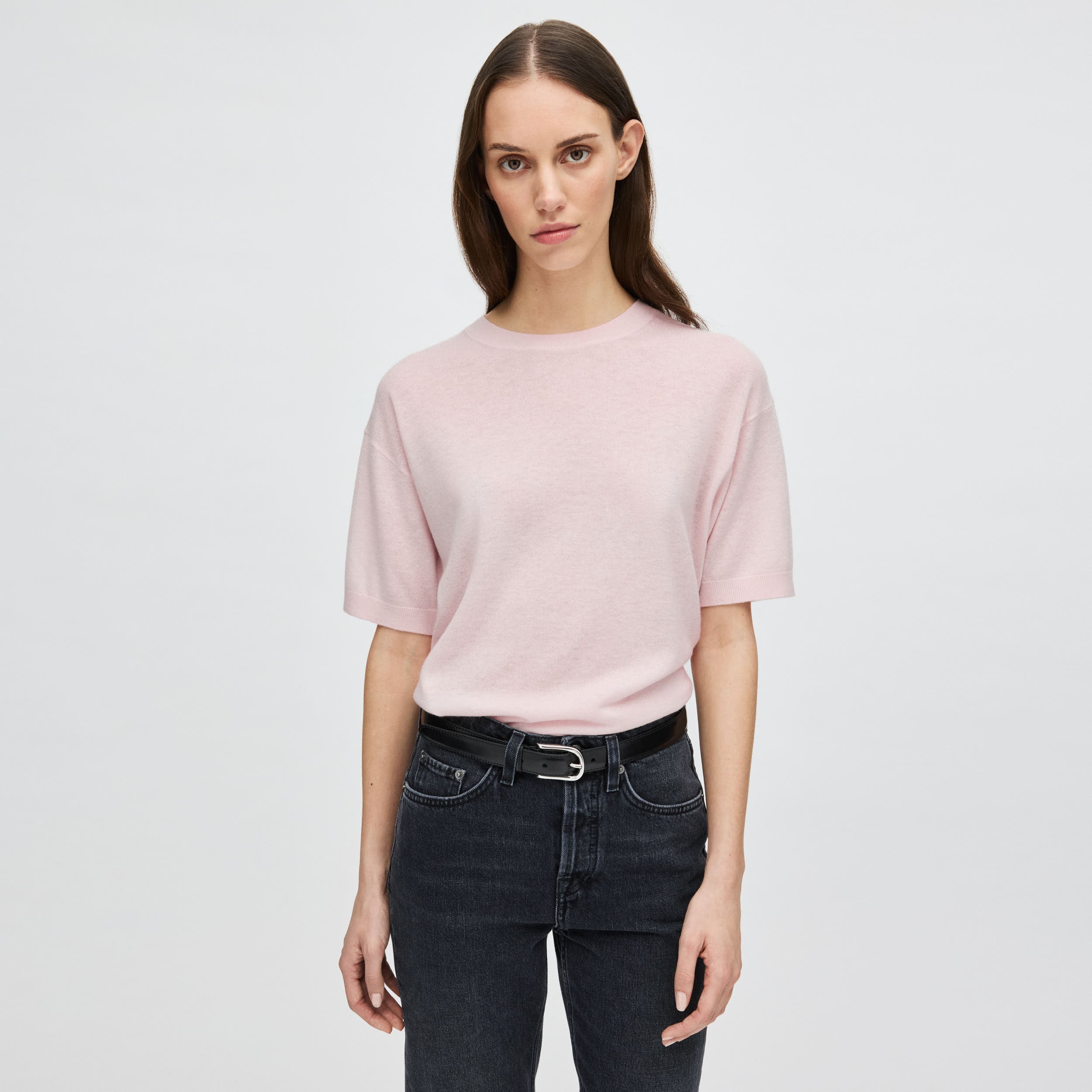 Women's Relaxed Cashmere Silk T-Shirt - Image 3