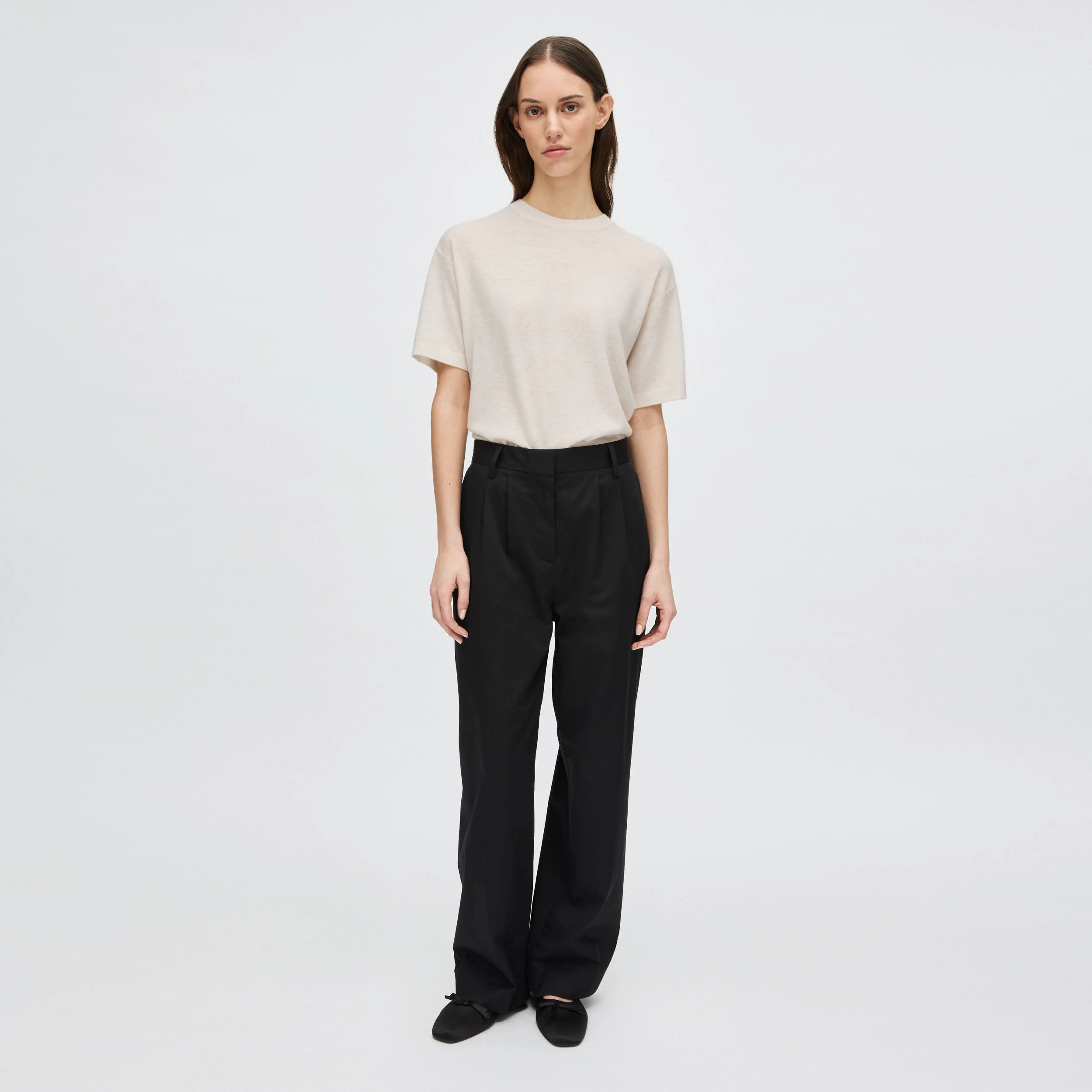 Women's Relaxed Cashmere Silk T-Shirt - Image 7