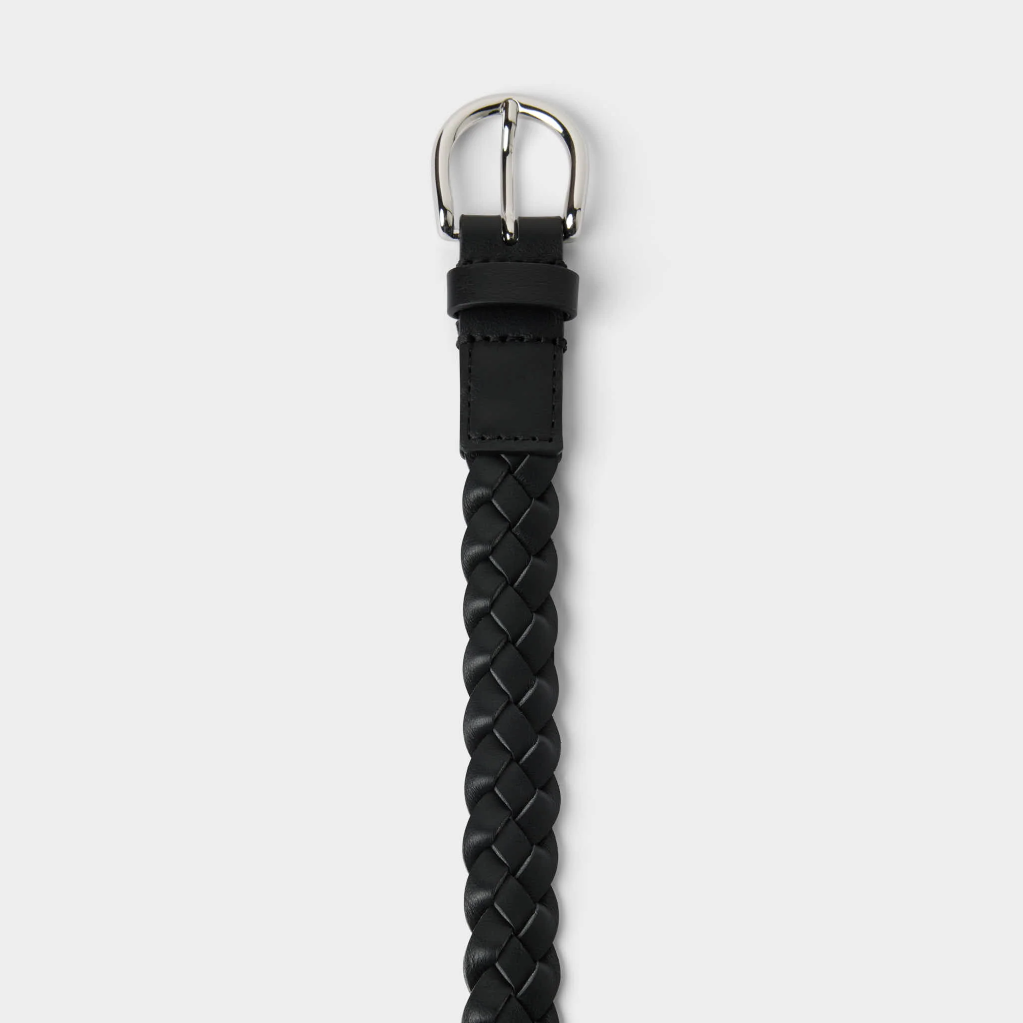 Women's Braided Leather Belt 25mm - Image 3