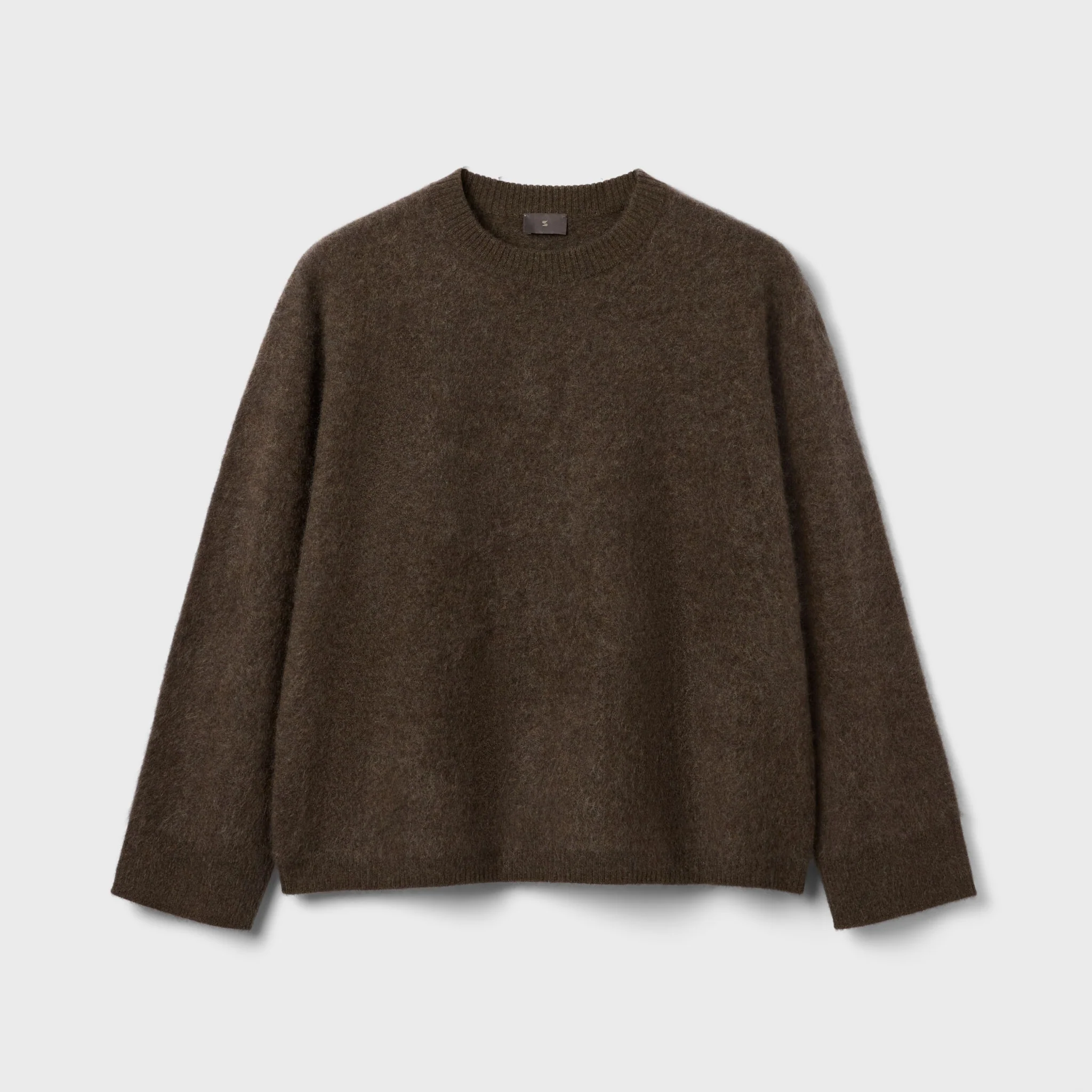 Women's Brushed Cashmere Crewneck Sweater - Image 13