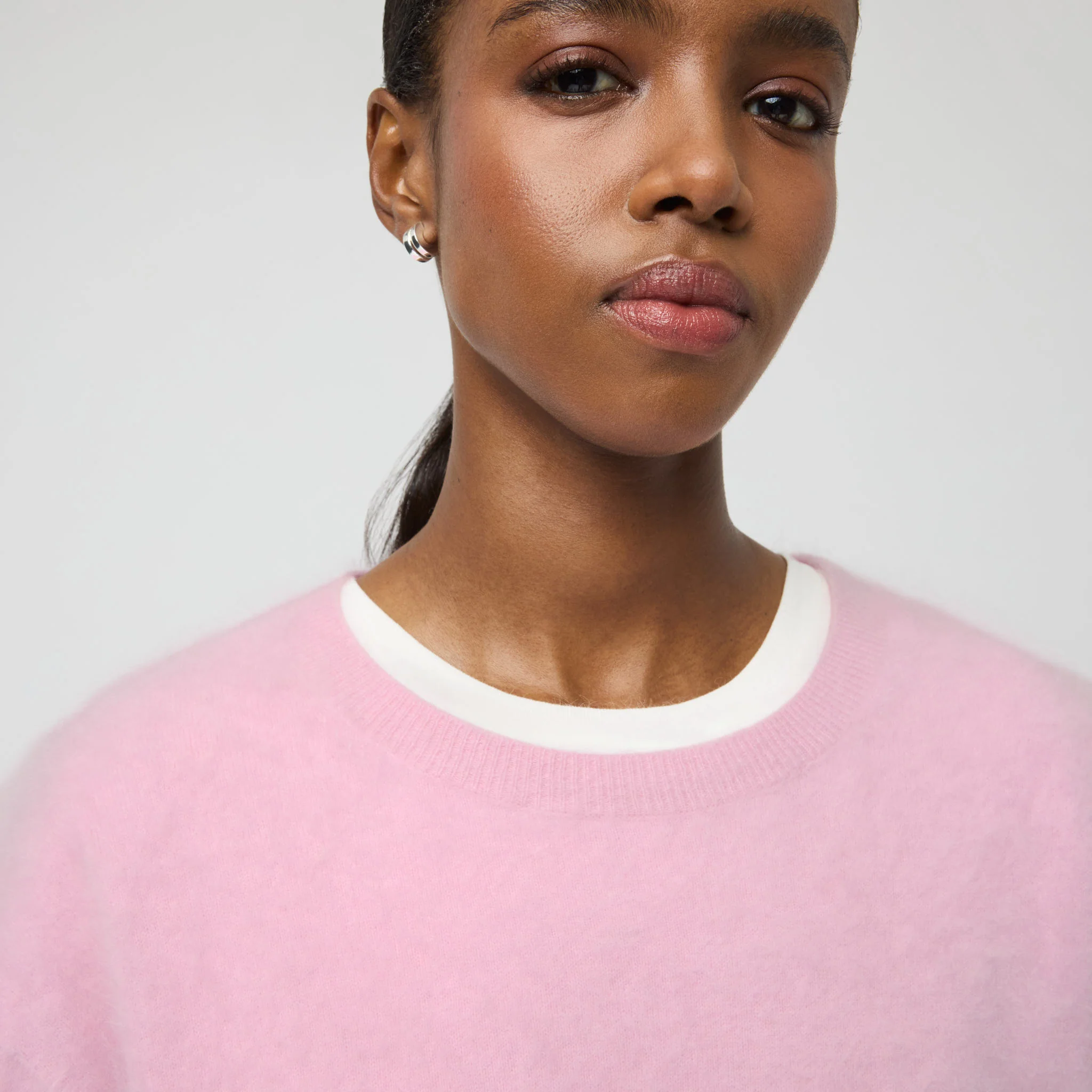 Women's Brushed Cashmere Tee - Image 4