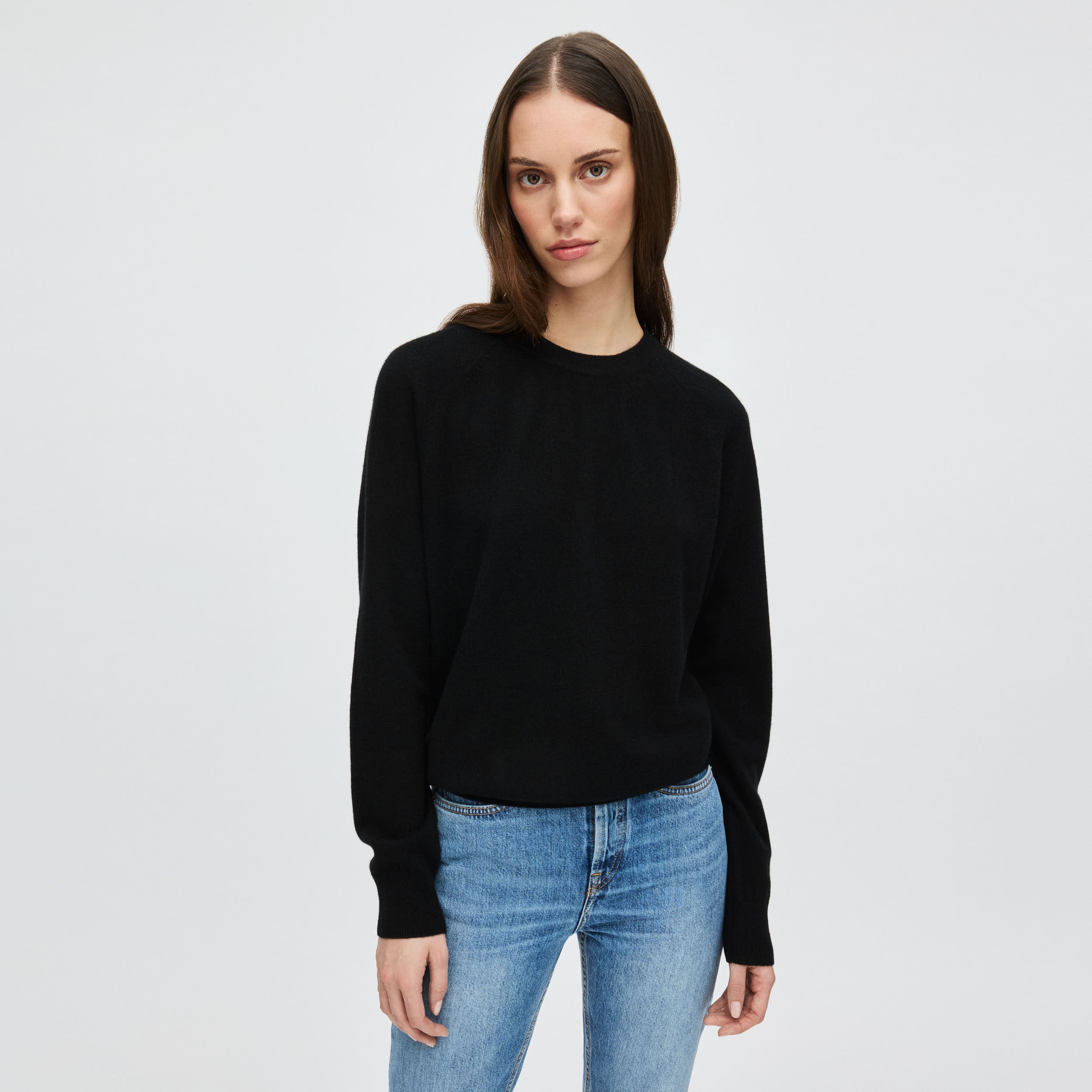 Women's Cashmere Crewneck Sweater - Image 11