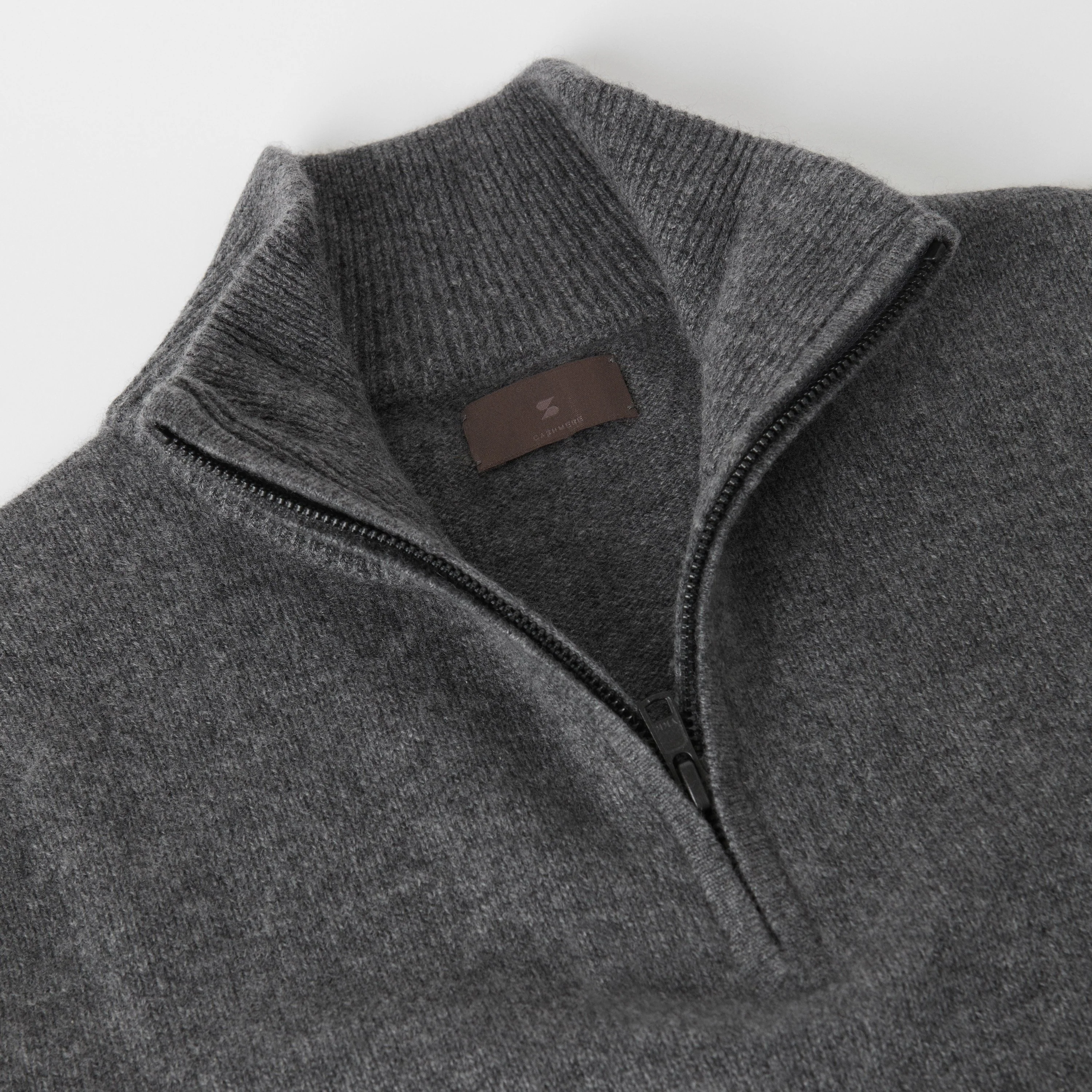 Women's Cashmere Half Zip Sweater - Image 5