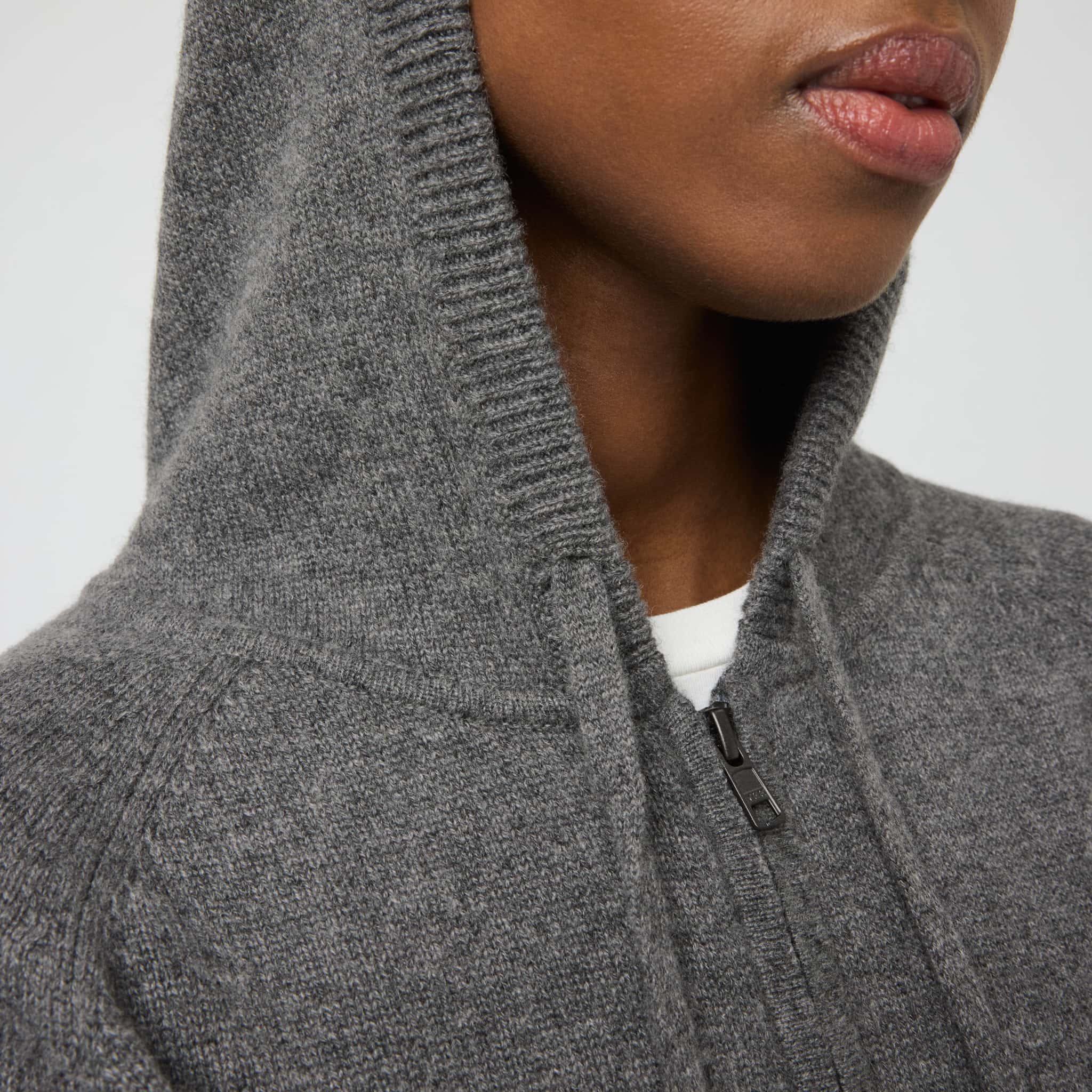 Women's Cashmere Zip Hoodie - Image 4