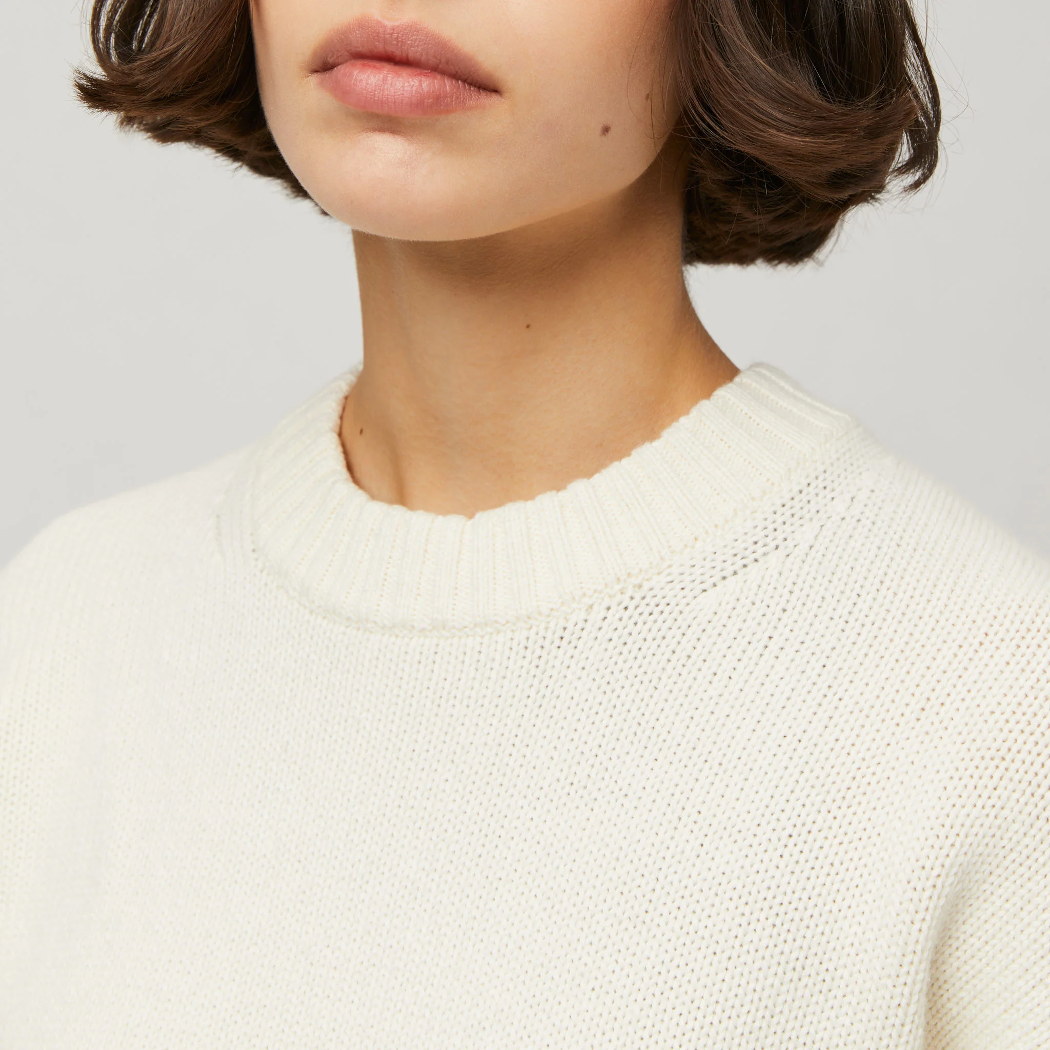 Women's Cotton-Cashmere Crewneck Sweater - Image 13
