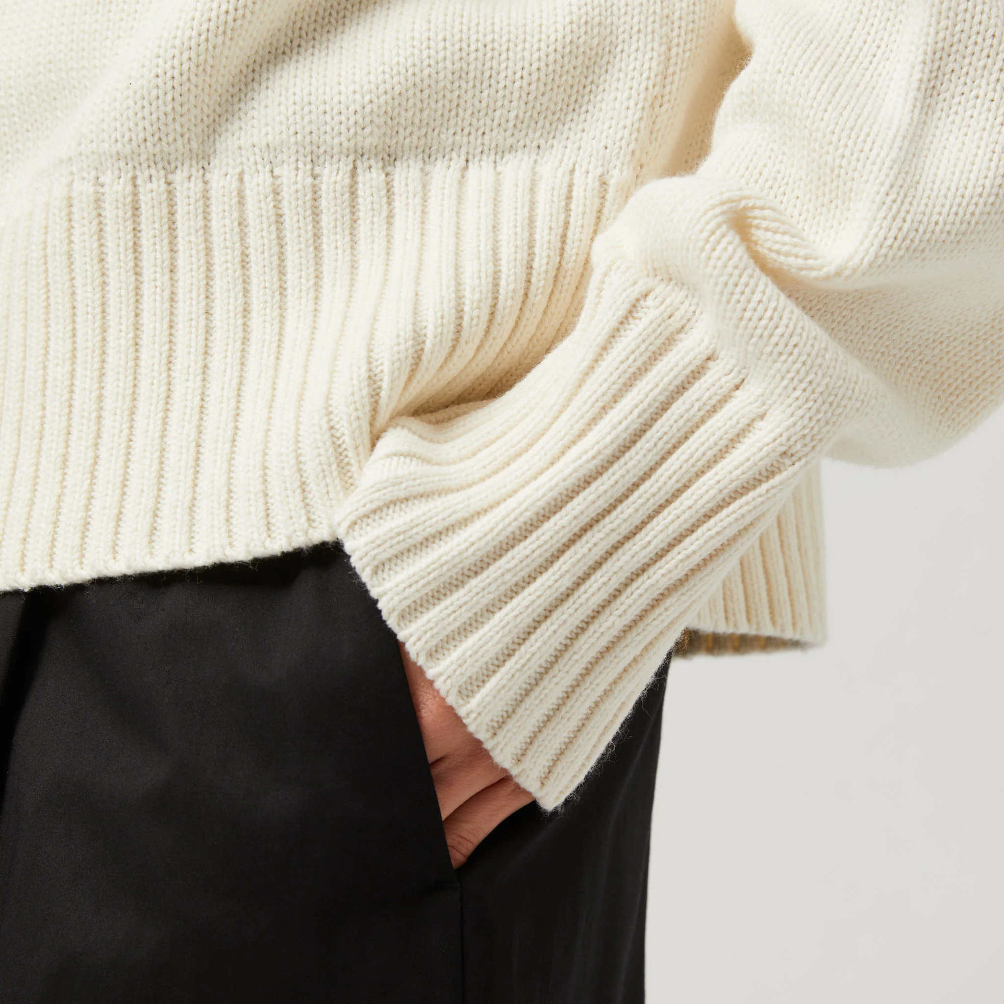 Women's Cotton-Cashmere Crewneck Sweater - Image 14