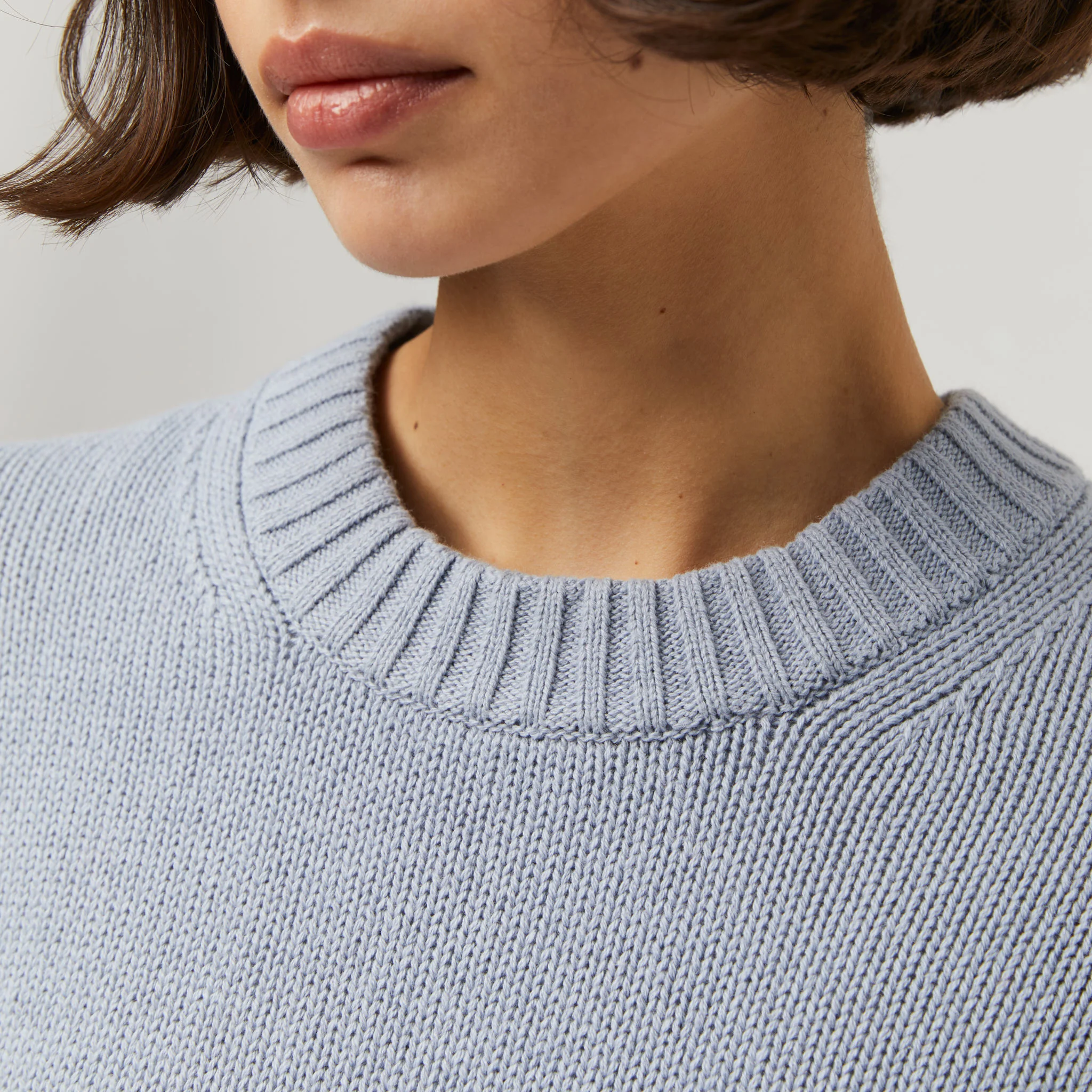 Women's Cotton-Cashmere Crewneck Sweater - Image 6
