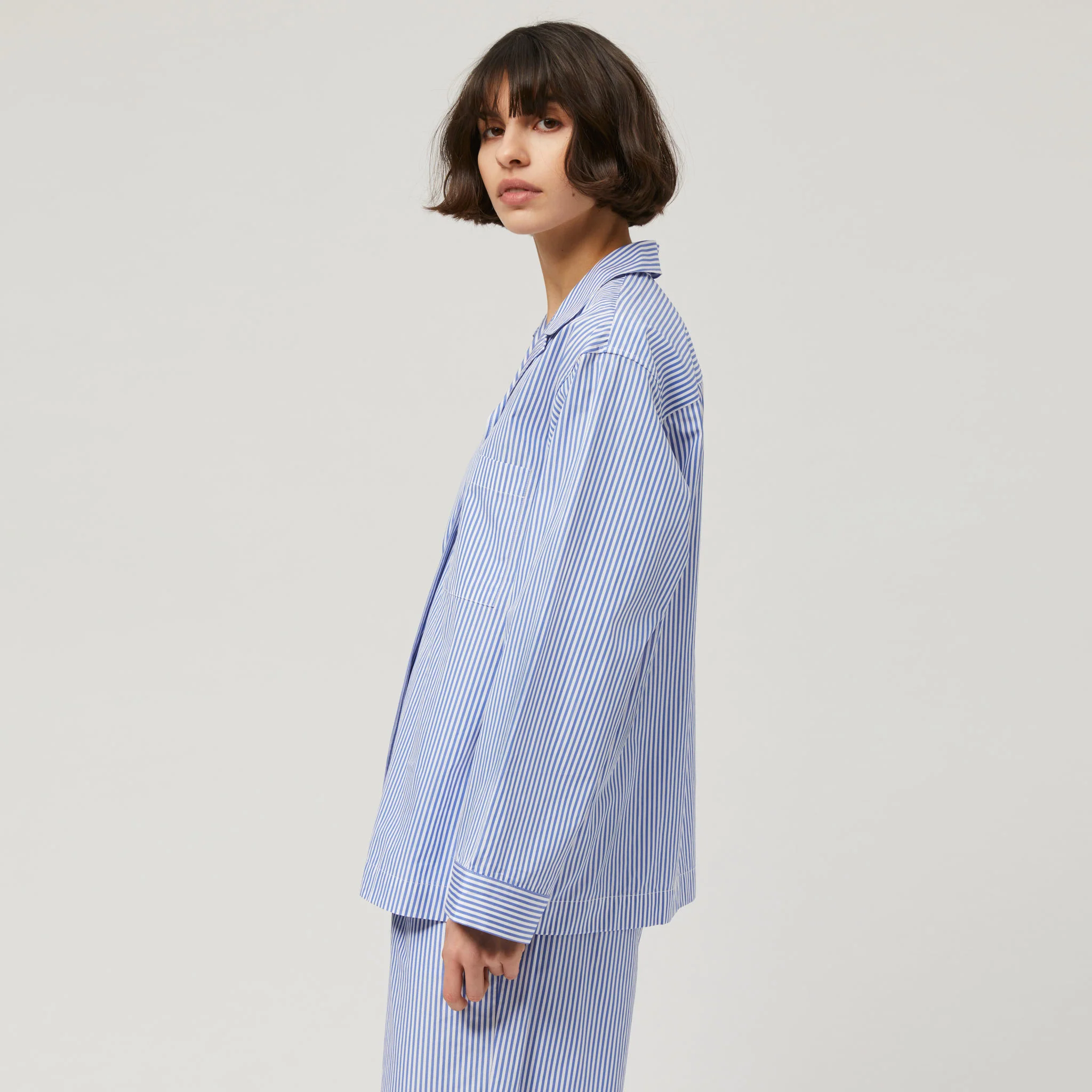 Women's Cotton-Poplin Pyjama Shirt - Image 4