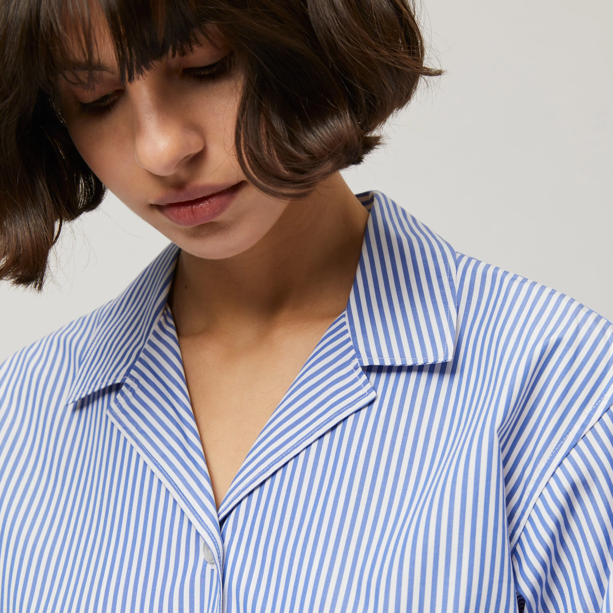 Women's Cotton-Poplin Pyjama Shirt - Image 6