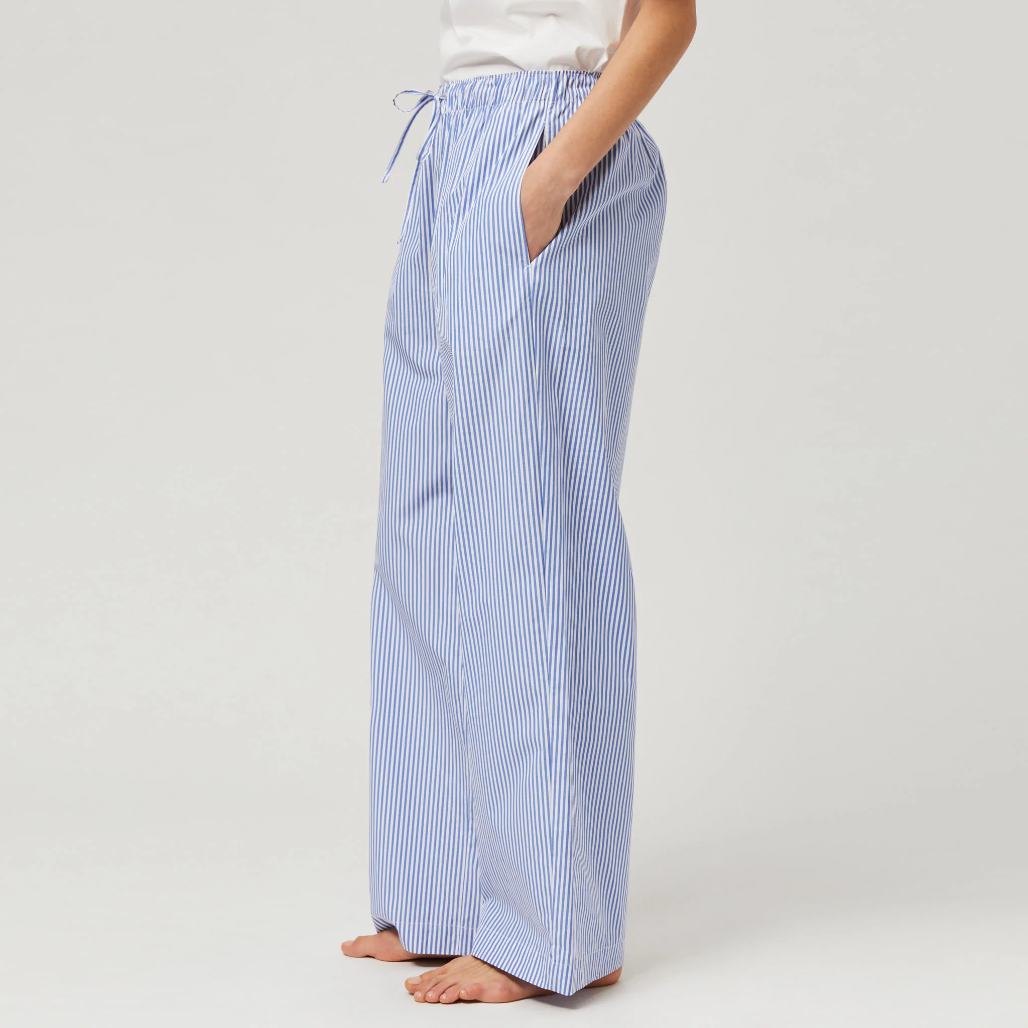 Women's Cotton-Poplin Pyjama Trousers - Image 4