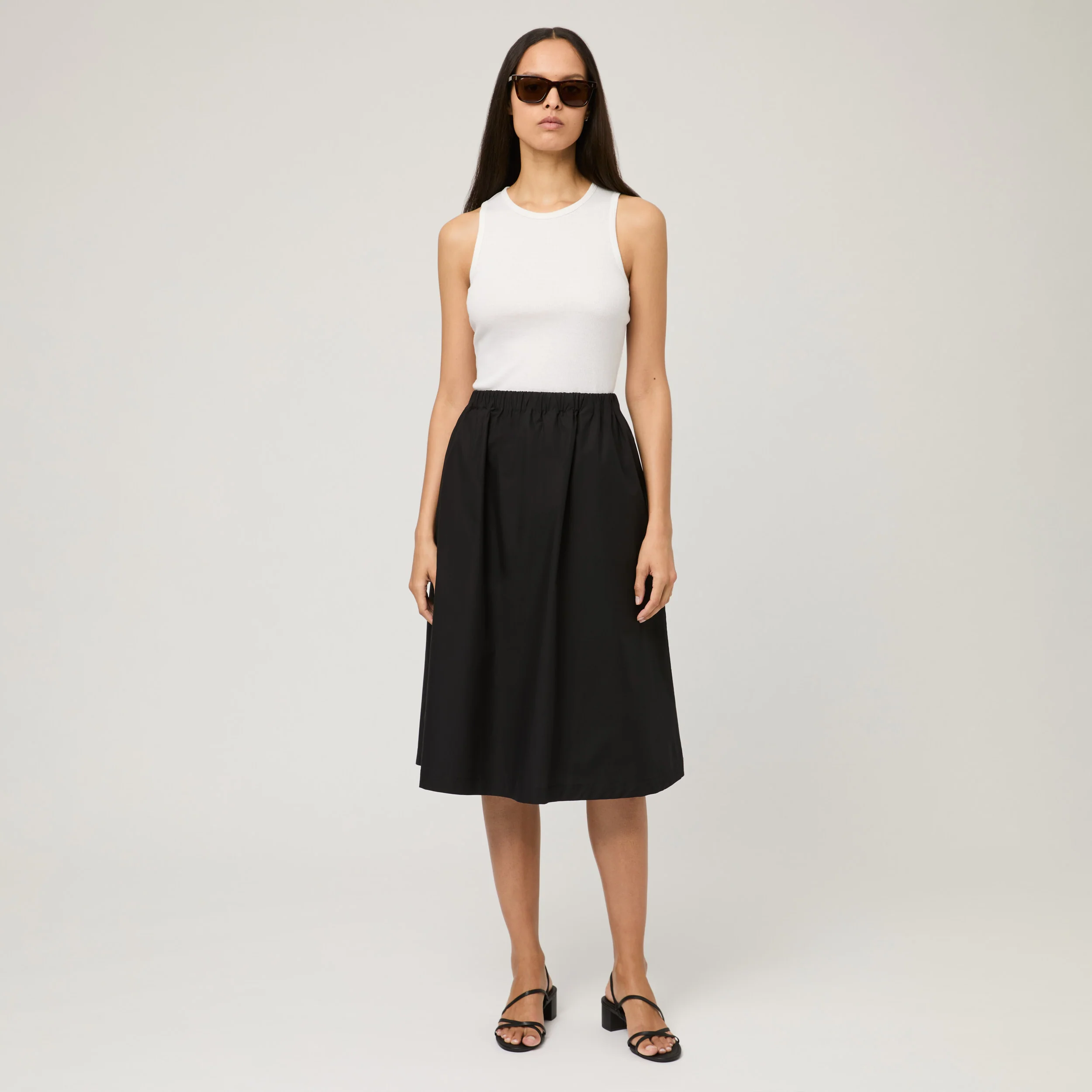 Women's Cotton-Poplin Skirt - Image 11