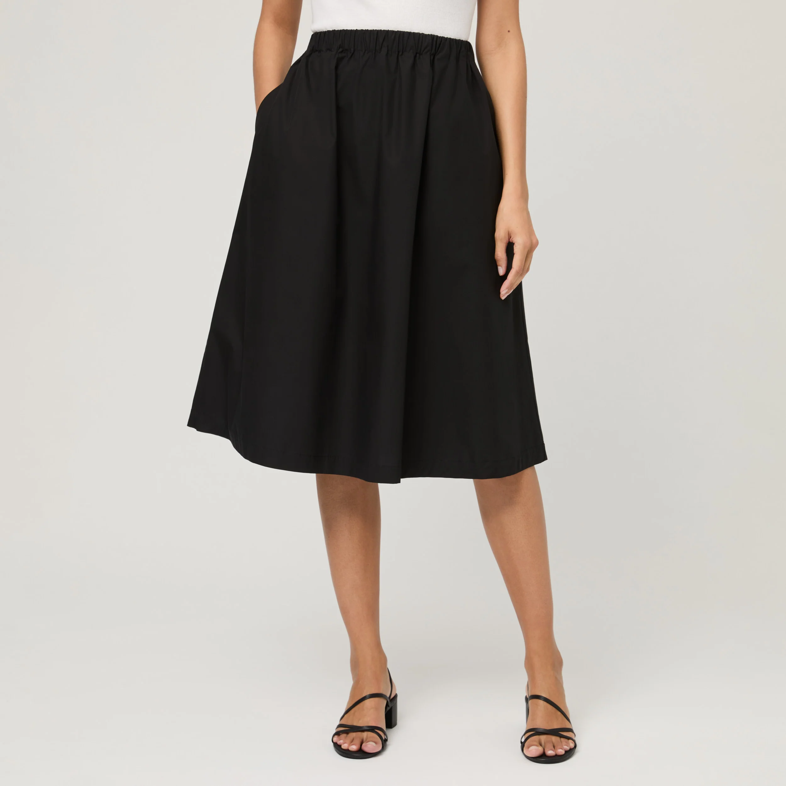 Women's Cotton-Poplin Skirt - Image 12