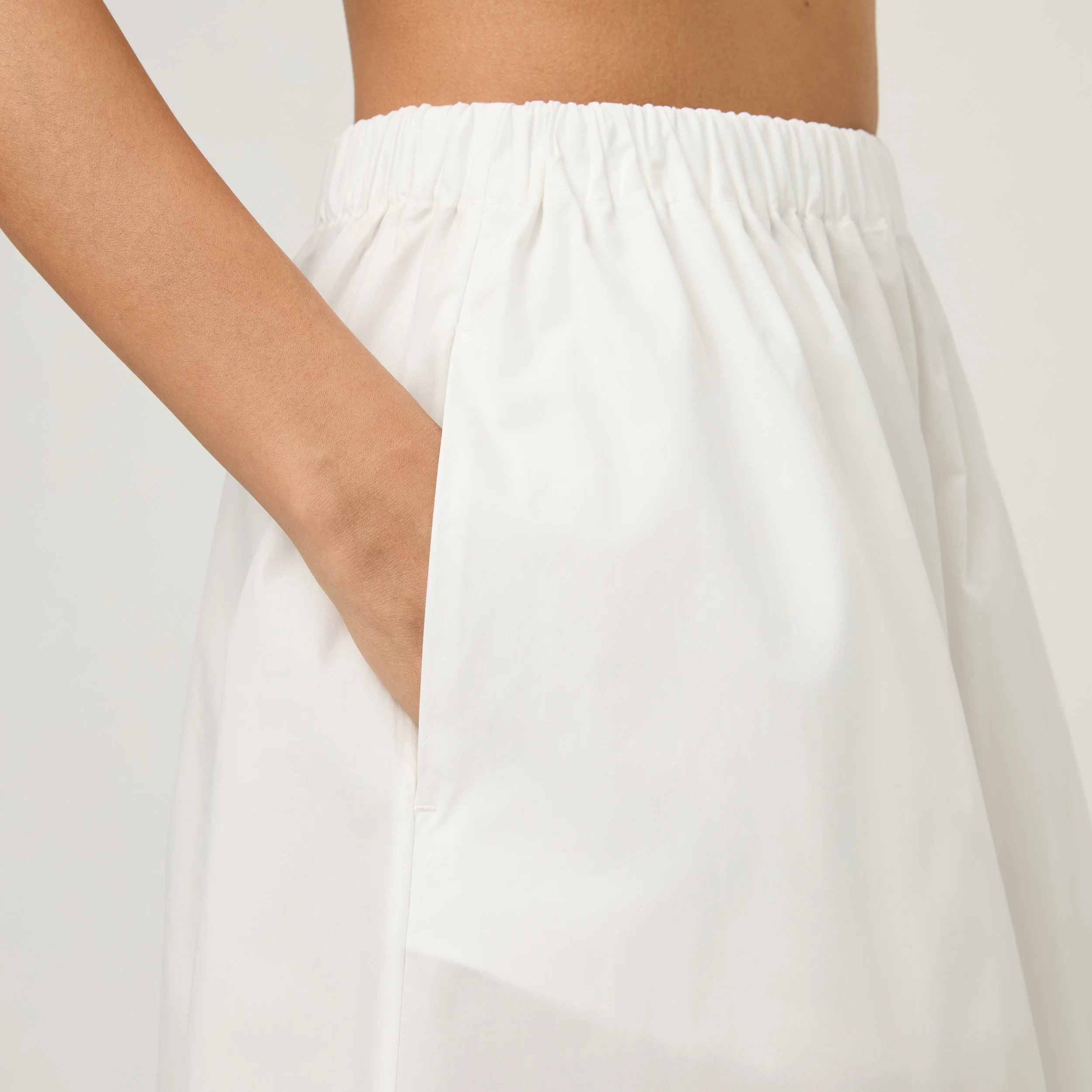 Women's Cotton-Poplin Skirt - Image 7