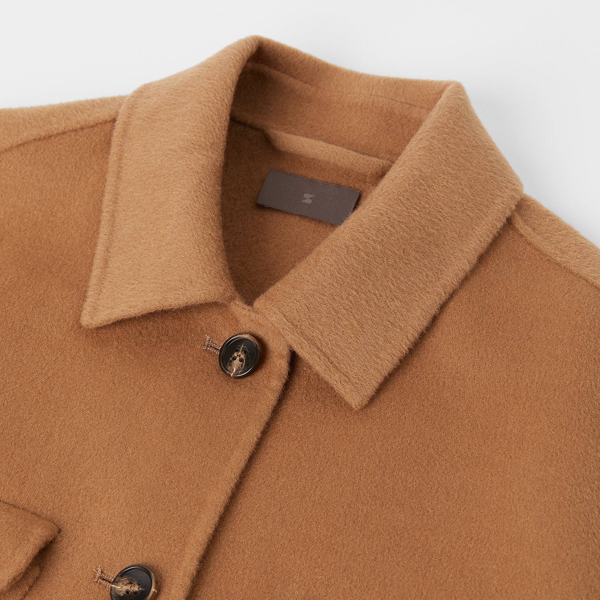 Women's Doublé Wool-Cashmere Overshirt - Image 3
