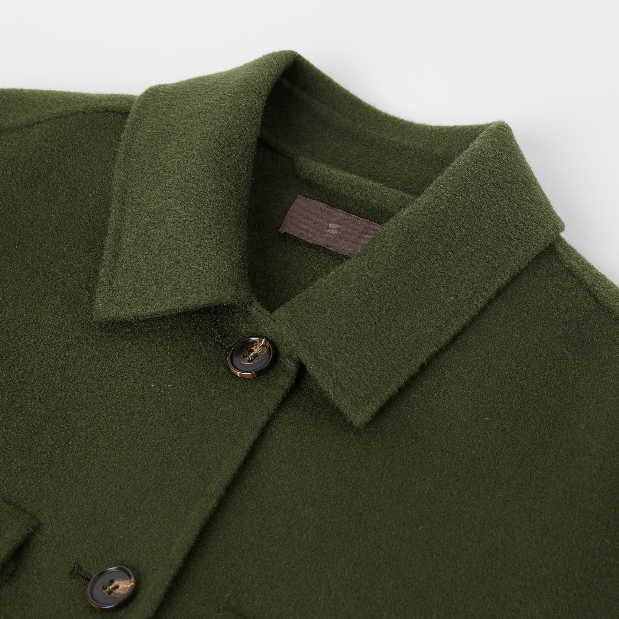 Women's Doublé Wool-Cashmere Overshirt - Image 3