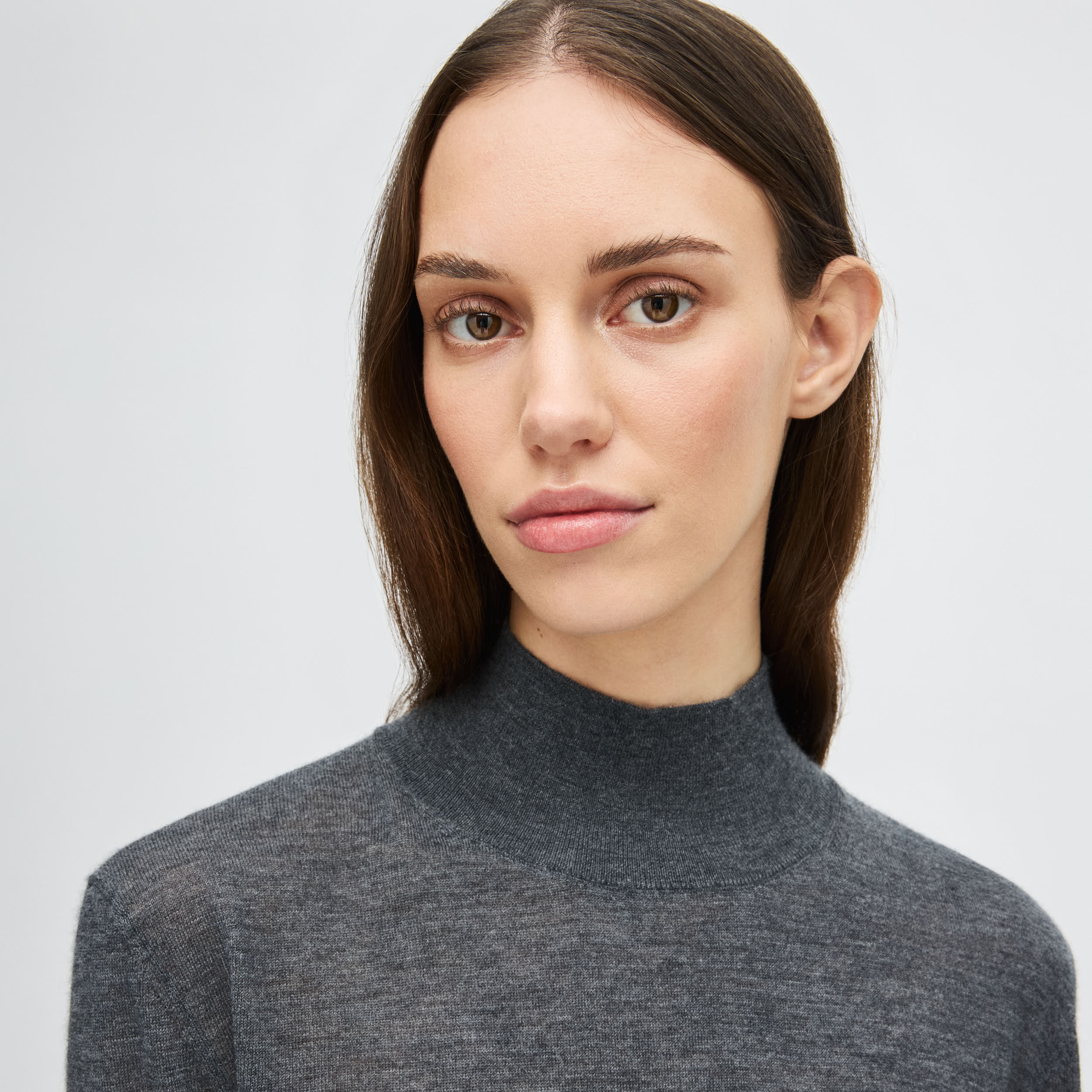 Women's Fine Knit Cashmere High Neck Sweater - Image 10